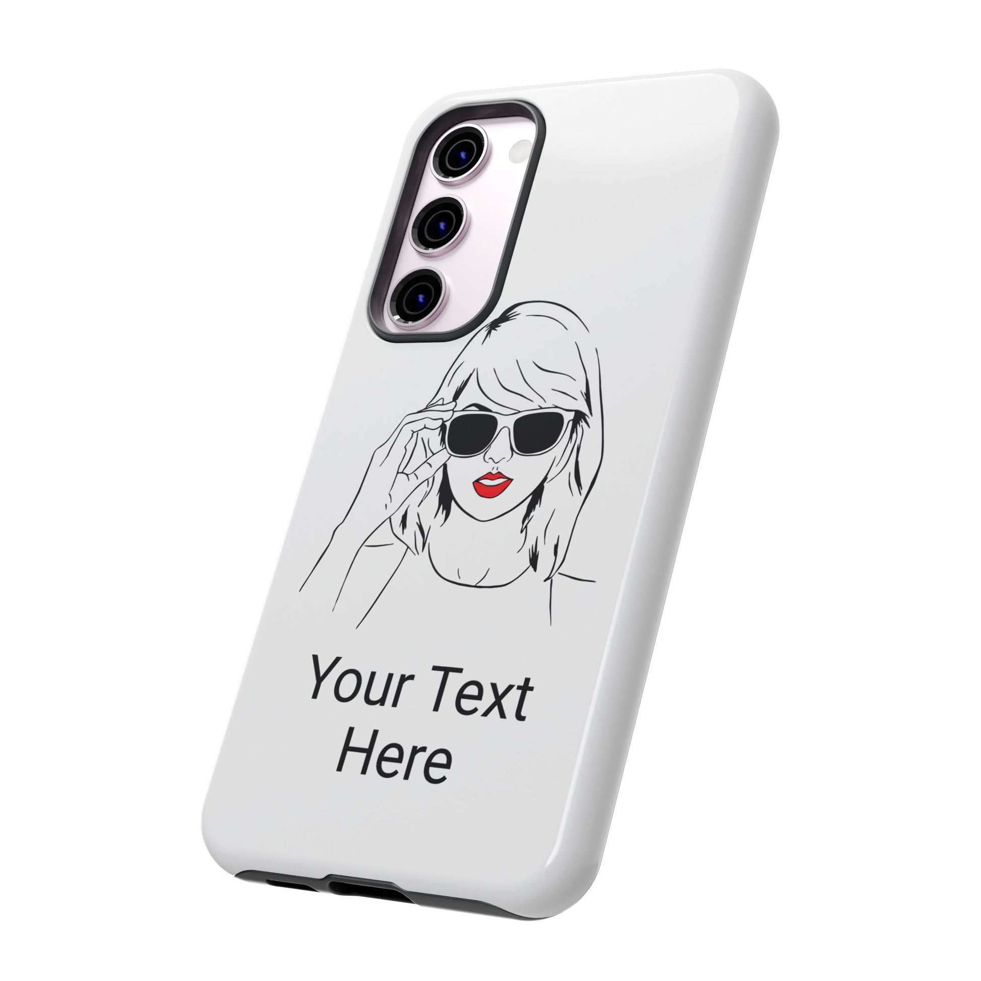 TAYLOR with RED LIPS - OLDER Model Phone Cases (CAN PERSONALIZE) - Tammy & Friends Travel