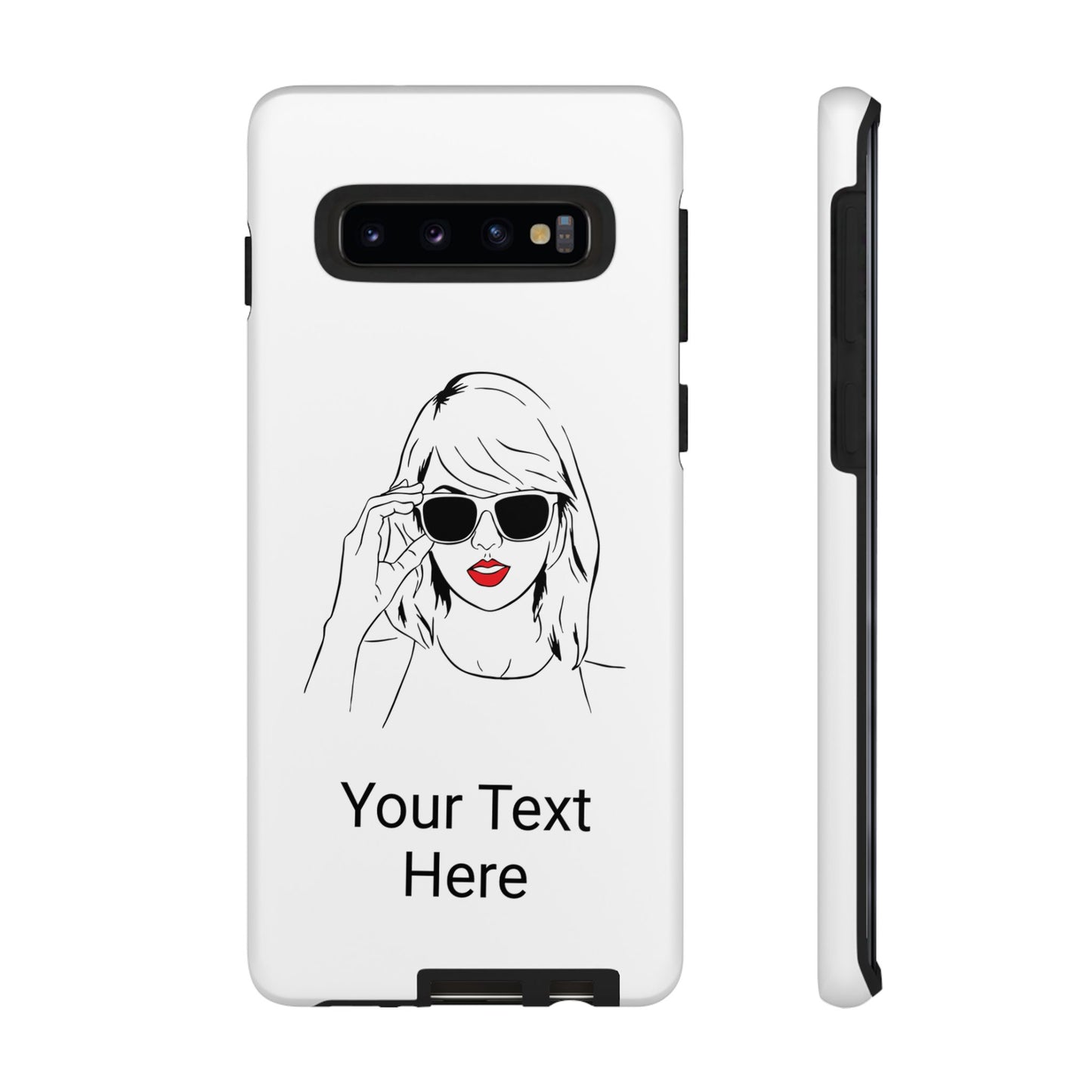 TAYLOR with RED LIPS - OLDER Model Phone Cases (CAN PERSONALIZE) - Tammy & Friends Travel