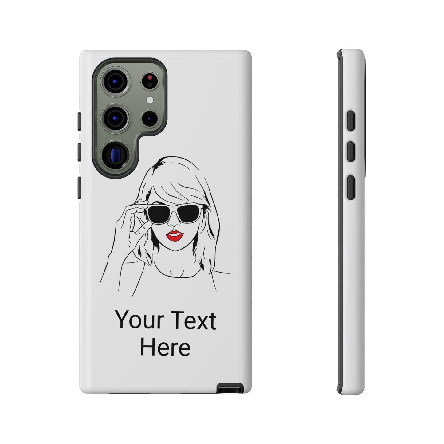 TAYLOR with RED LIPS - OLDER Model Phone Cases (CAN PERSONALIZE) - Tammy & Friends Travel
