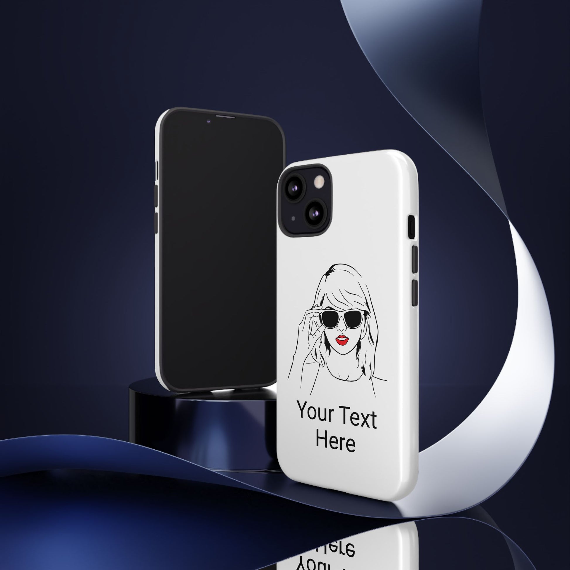 TAYLOR with RED LIPS - NEWER Phone Cases (CAN PERSONALIZE) - Tammy & Friends Travel