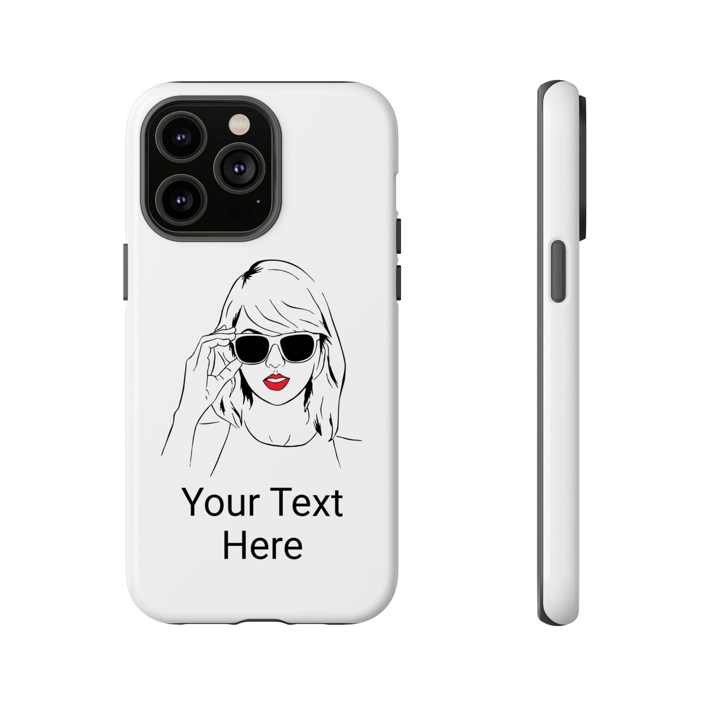 TAYLOR with RED LIPS - NEWER Phone Cases (CAN PERSONALIZE) - Tammy & Friends Travel