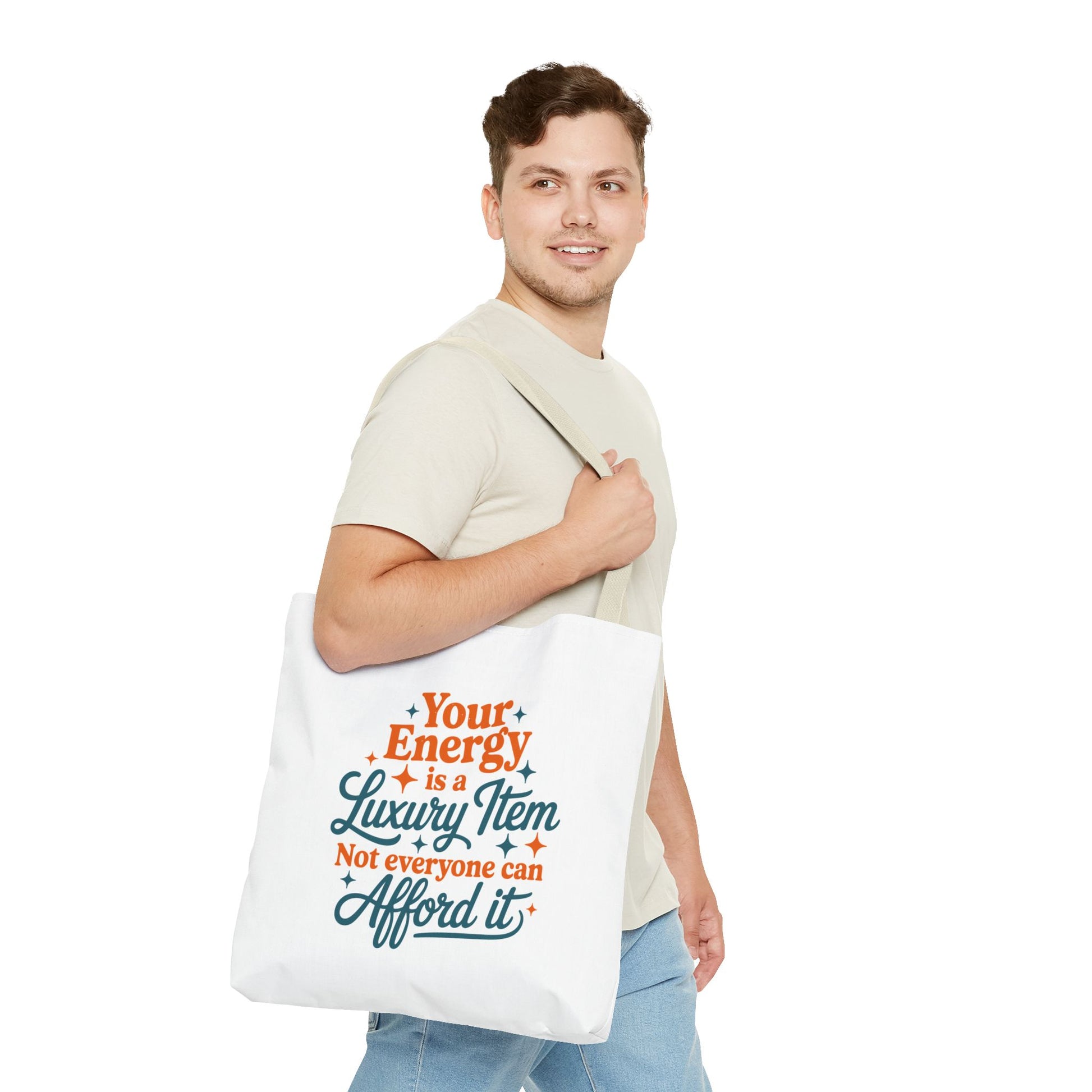 TAYLOR YOUR ENERGY IS A LUXURY - Tote Bag (NOT PERSONALIZED) - Tammy & Friends Travel