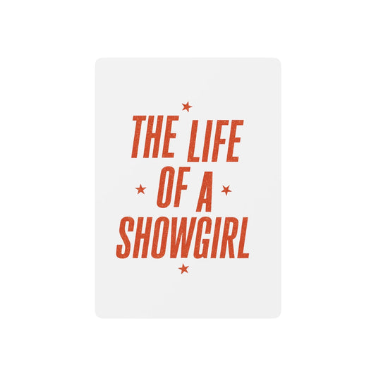 TAYLOR THE LIFE A SHOWGIRL - Playing Cards (NOT PERSONALIZED) - Tammy & Friends Travel