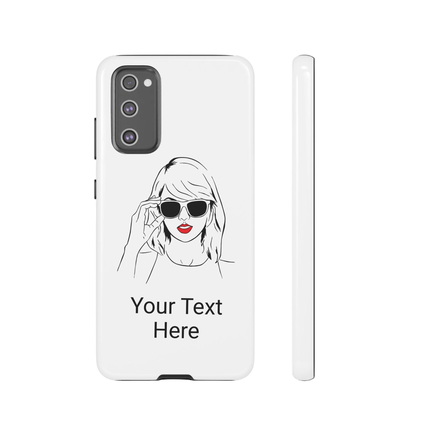 TAYLOR with RED LIPS - OLDER Model Phone Cases (CAN PERSONALIZE) - Tammy & Friends Travel