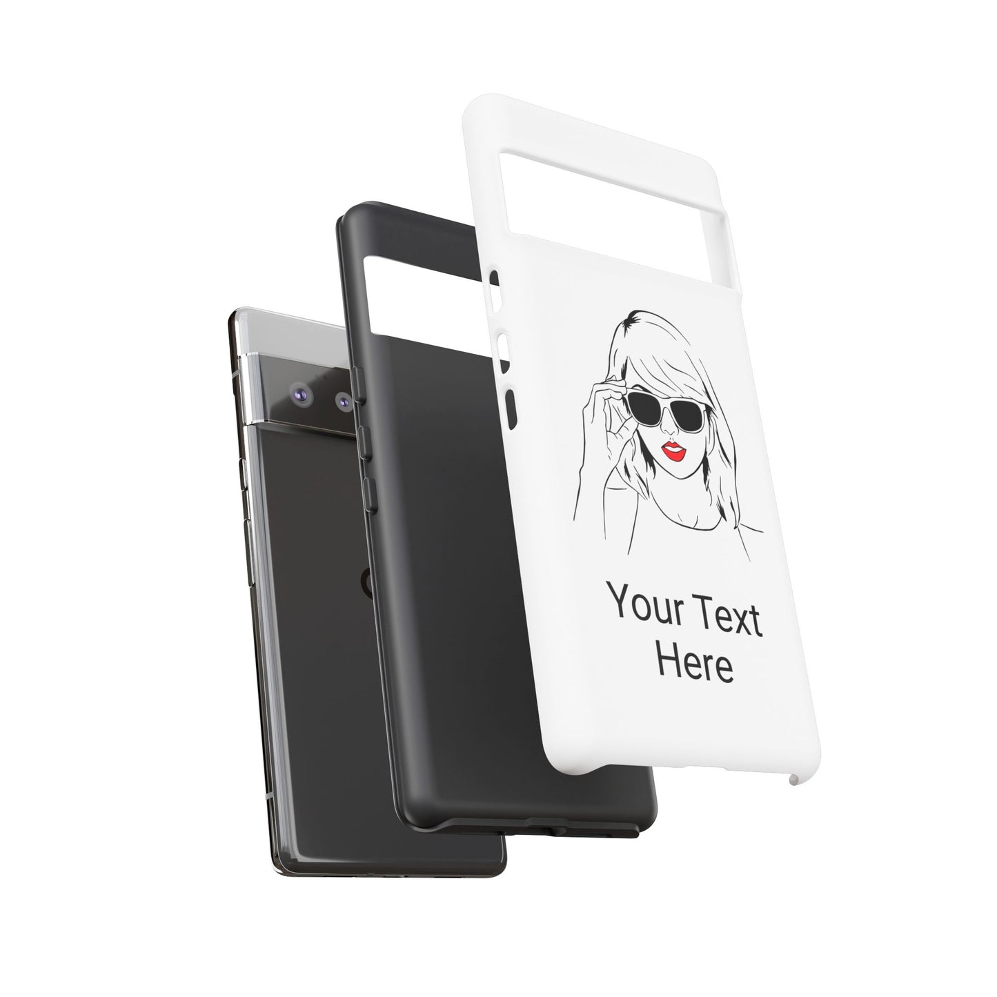 TAYLOR with RED LIPS - OLDER Model Phone Cases (CAN PERSONALIZE) - Tammy & Friends Travel