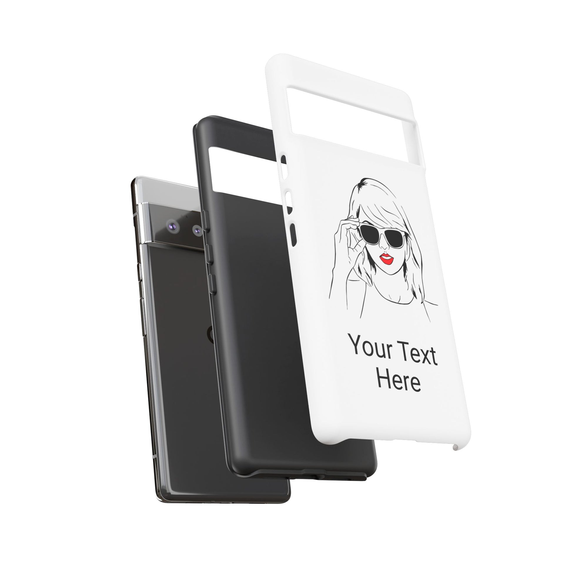 TAYLOR with RED LIPS - OLDER Model Phone Cases (CAN PERSONALIZE) - Tammy & Friends Travel