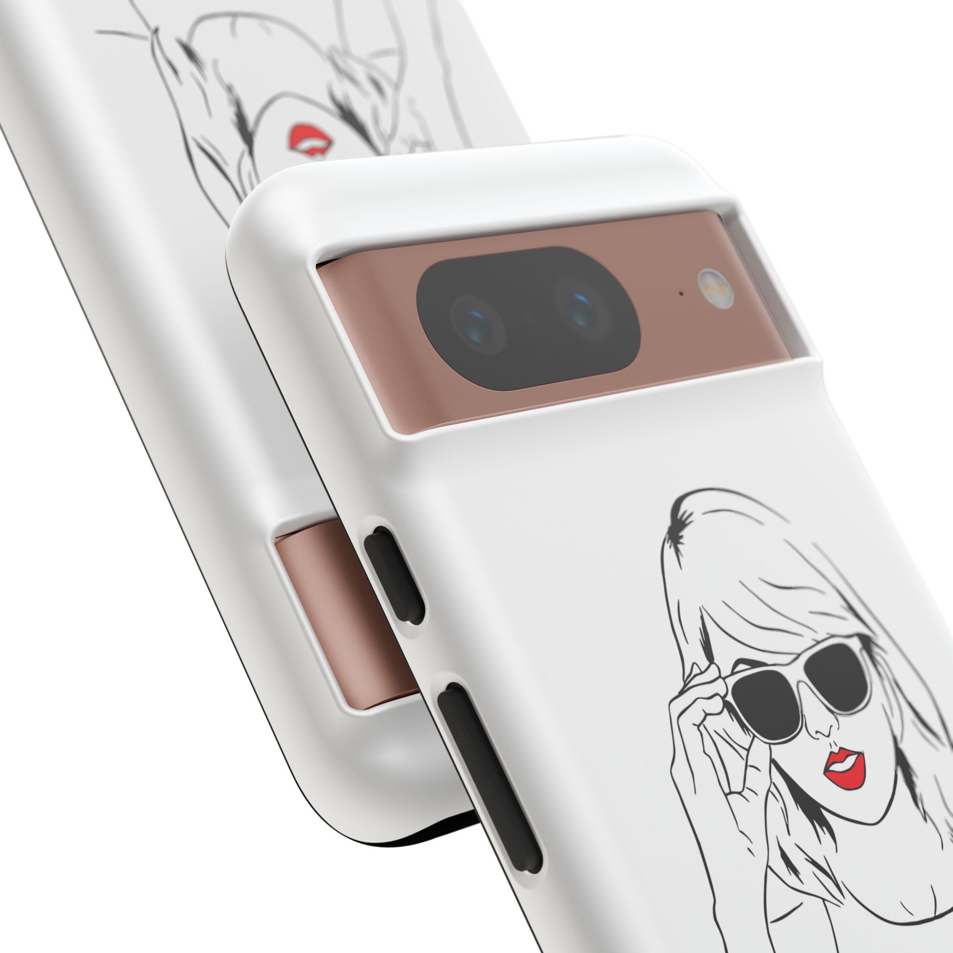TAYLOR with RED LIPS - OLDER Model Phone Cases (CAN PERSONALIZE) - Tammy & Friends Travel