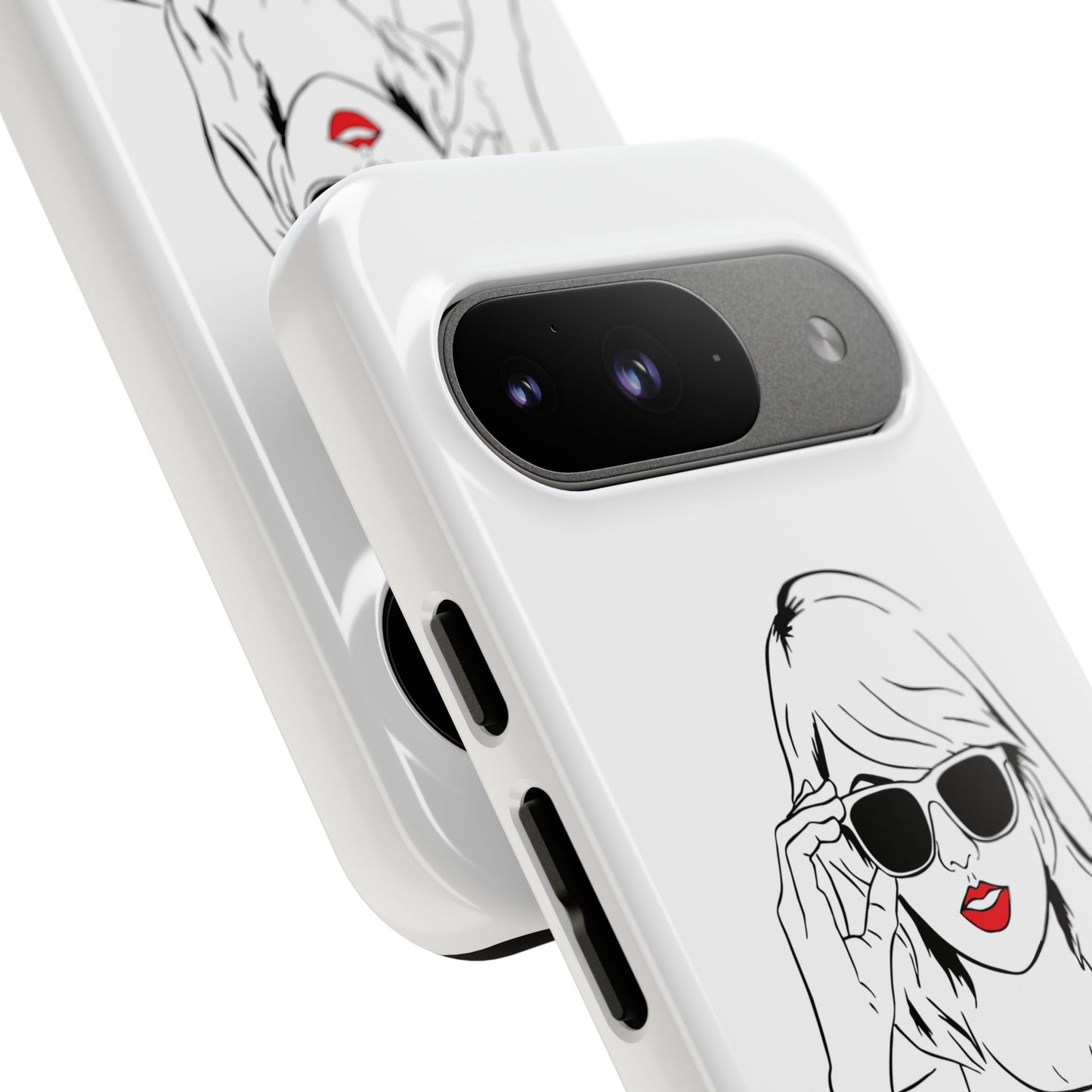 TAYLOR with RED LIPS - NEWER Phone Cases (CAN PERSONALIZE) - Tammy & Friends Travel