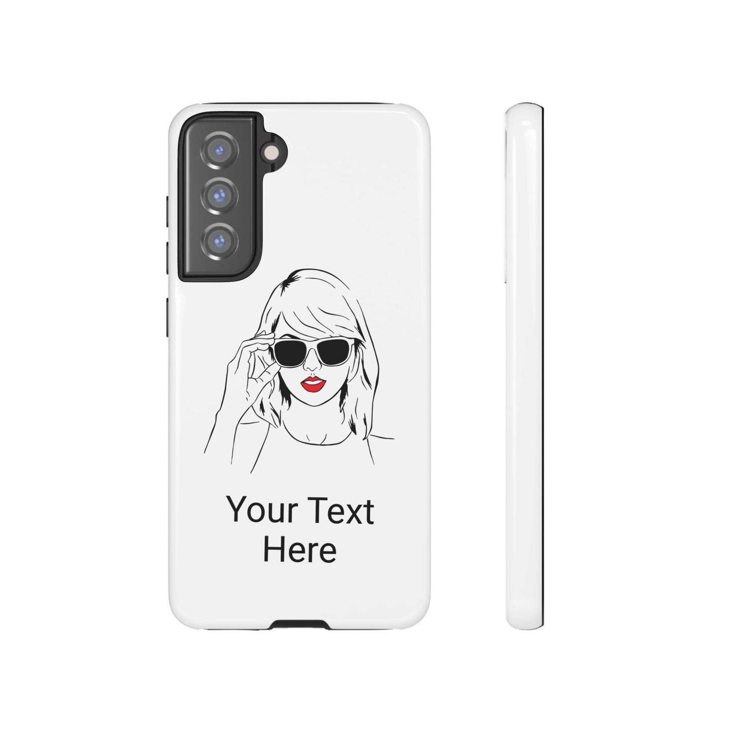 TAYLOR with RED LIPS - OLDER Model Phone Cases (CAN PERSONALIZE) - Tammy & Friends Travel