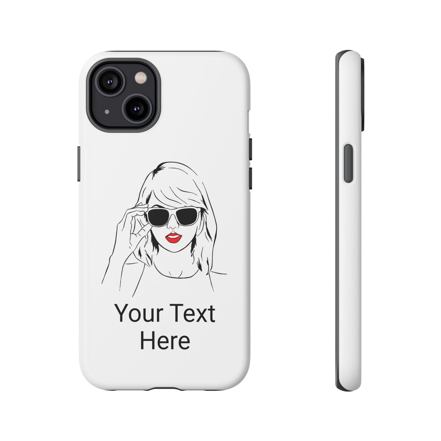 TAYLOR with RED LIPS - NEWER Phone Cases (CAN PERSONALIZE) - Tammy & Friends Travel