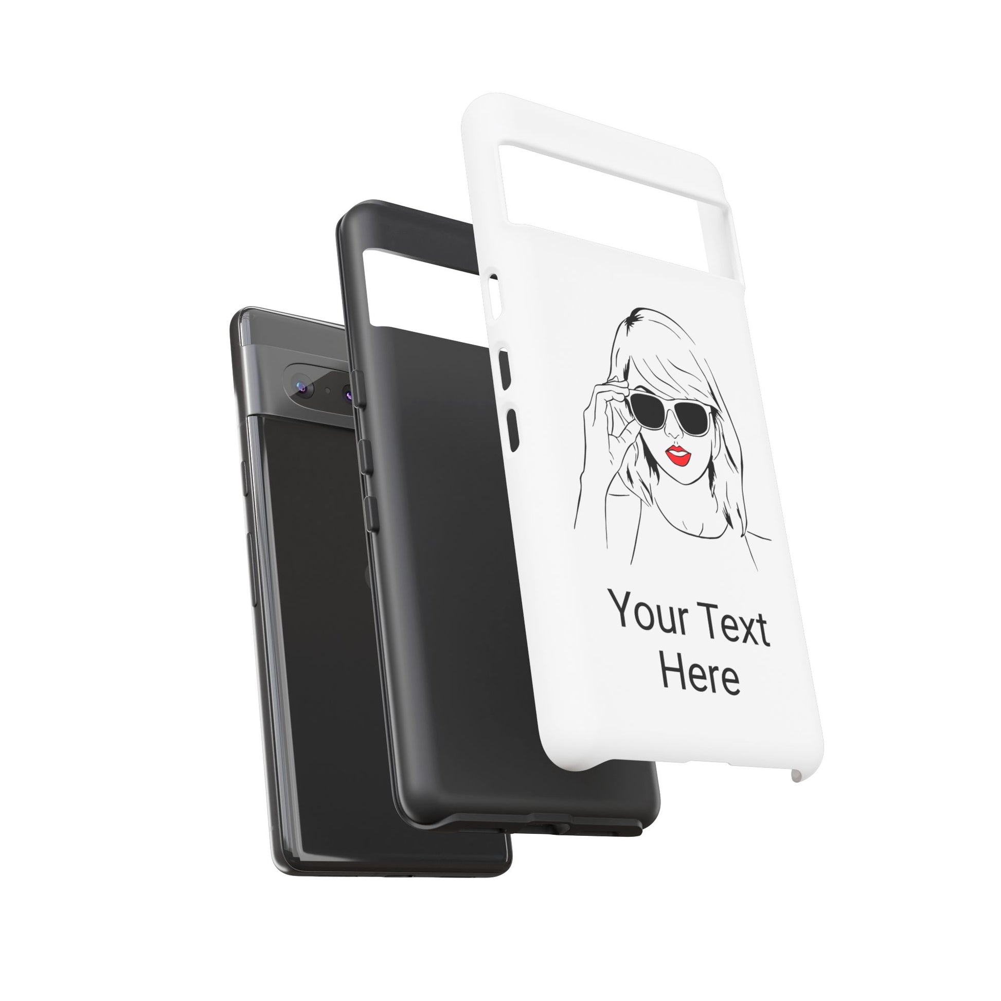 TAYLOR with RED LIPS - OLDER Model Phone Cases (CAN PERSONALIZE) - Tammy & Friends Travel