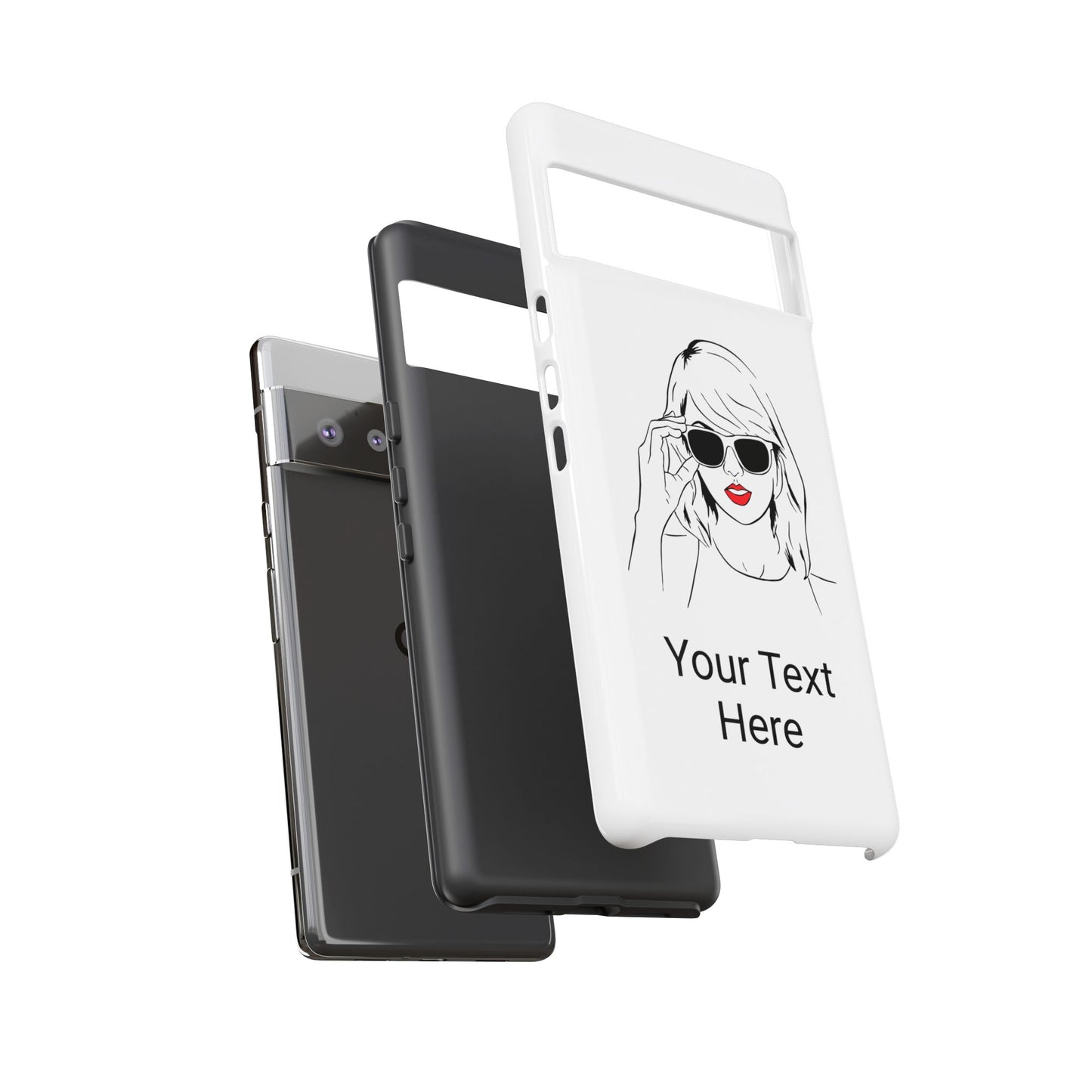 TAYLOR with RED LIPS - OLDER Model Phone Cases (CAN PERSONALIZE) - Tammy & Friends Travel