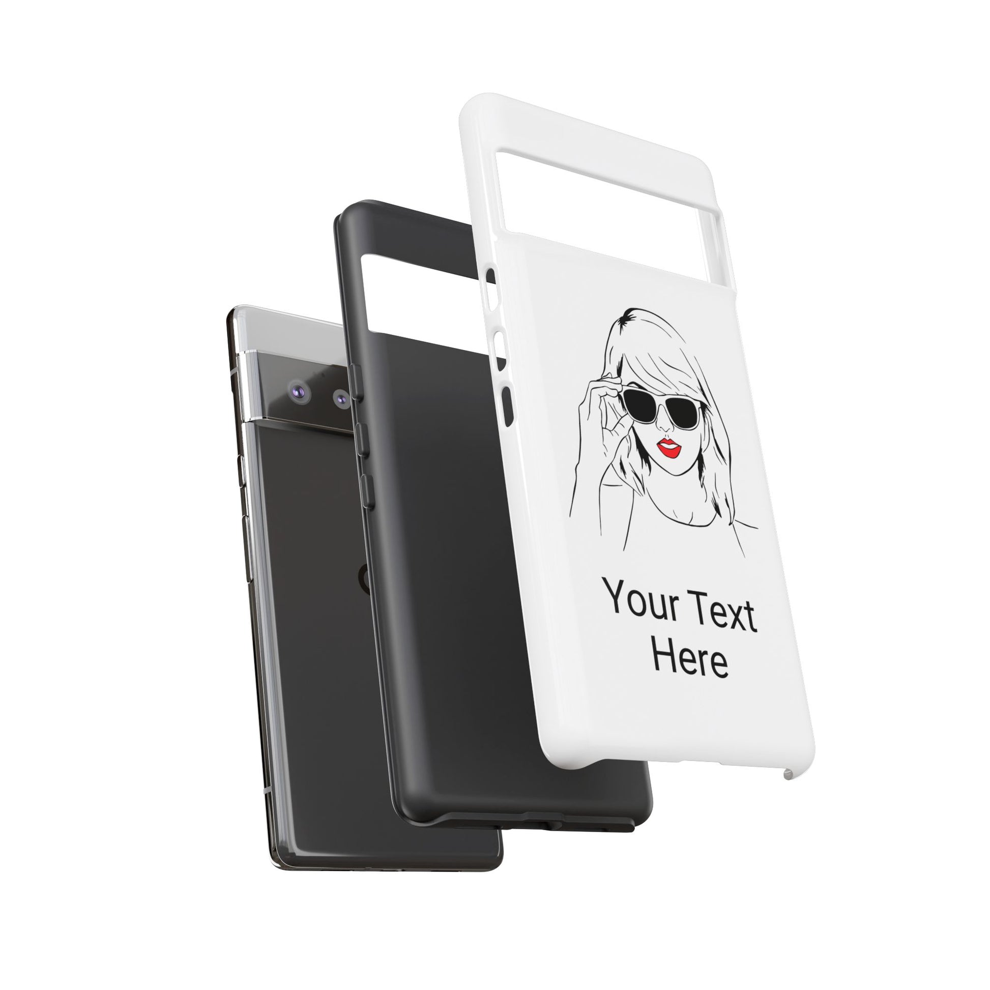 TAYLOR with RED LIPS - OLDER Model Phone Cases (CAN PERSONALIZE) - Tammy & Friends Travel