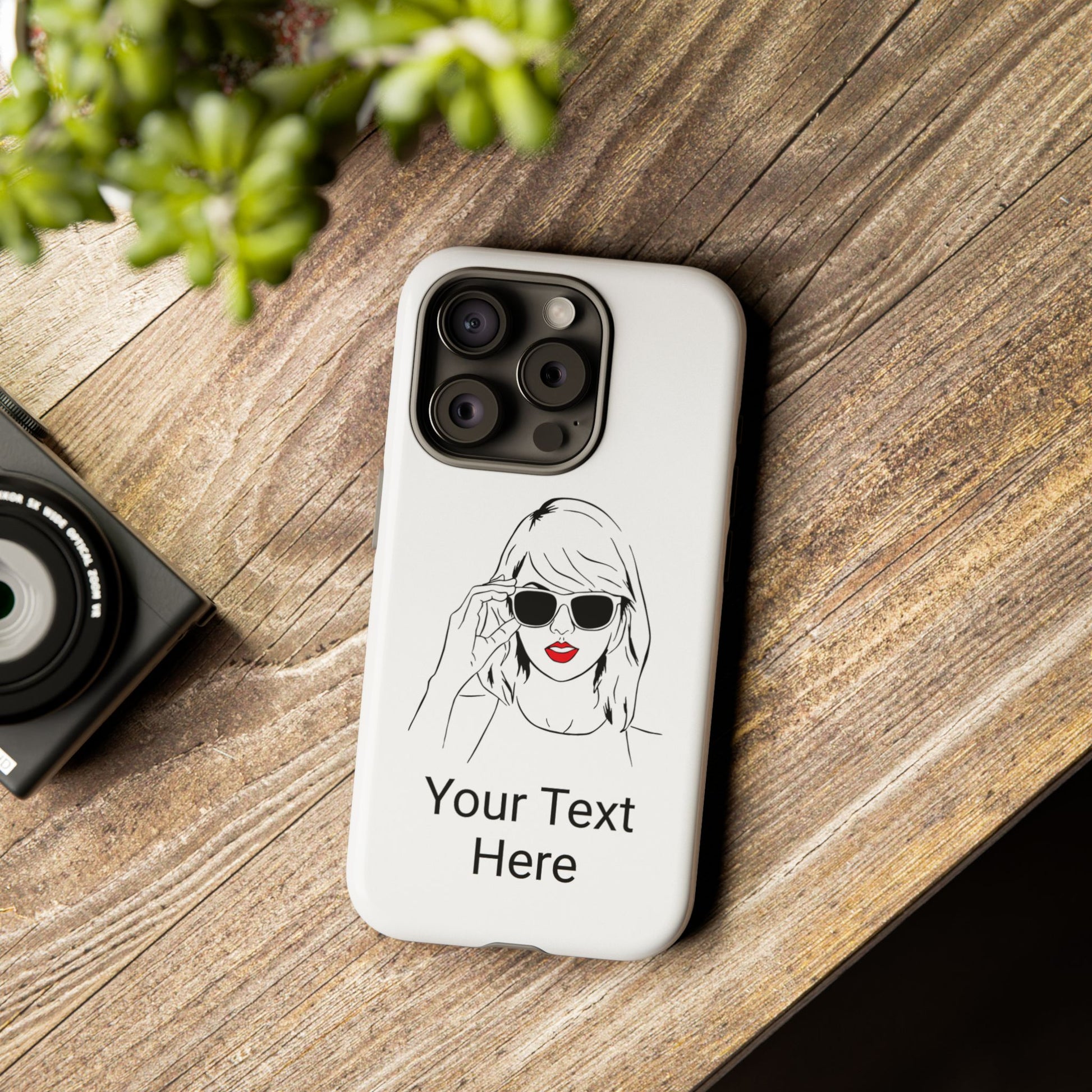 TAYLOR with RED LIPS - NEWER Phone Cases (CAN PERSONALIZE) - Tammy & Friends Travel