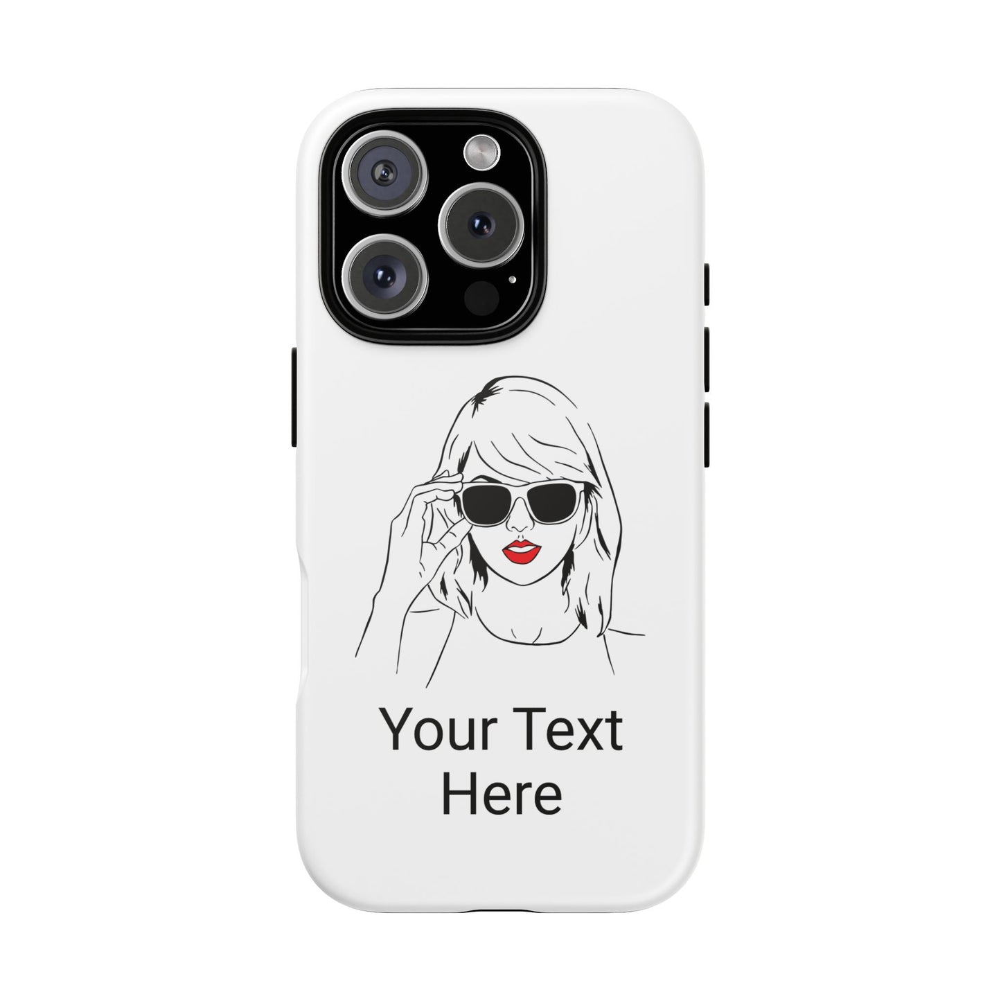 TAYLOR with RED LIPS - NEWER Phone Cases (CAN PERSONALIZE) - Tammy & Friends Travel