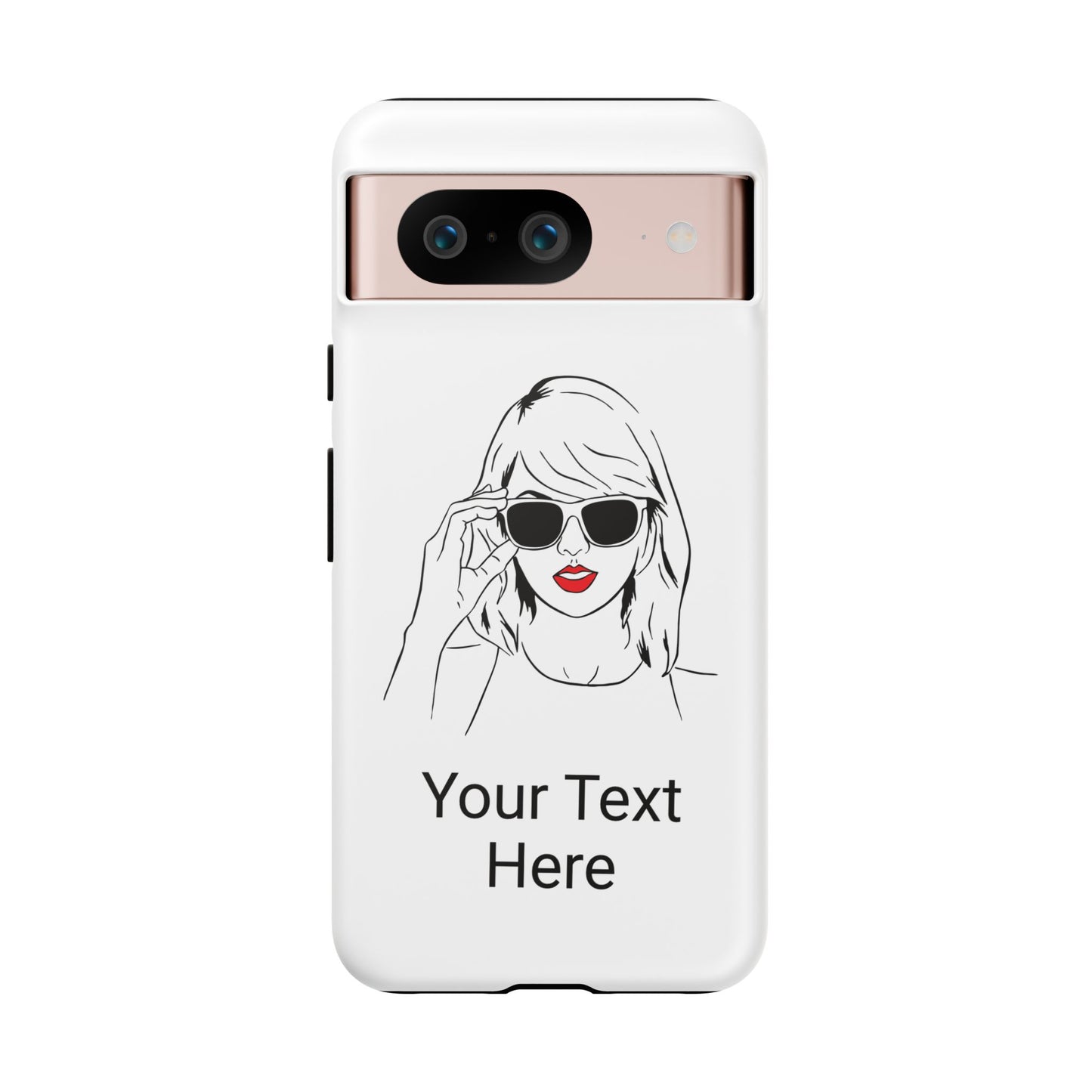 TAYLOR with RED LIPS - OLDER Model Phone Cases (CAN PERSONALIZE) - Tammy & Friends Travel