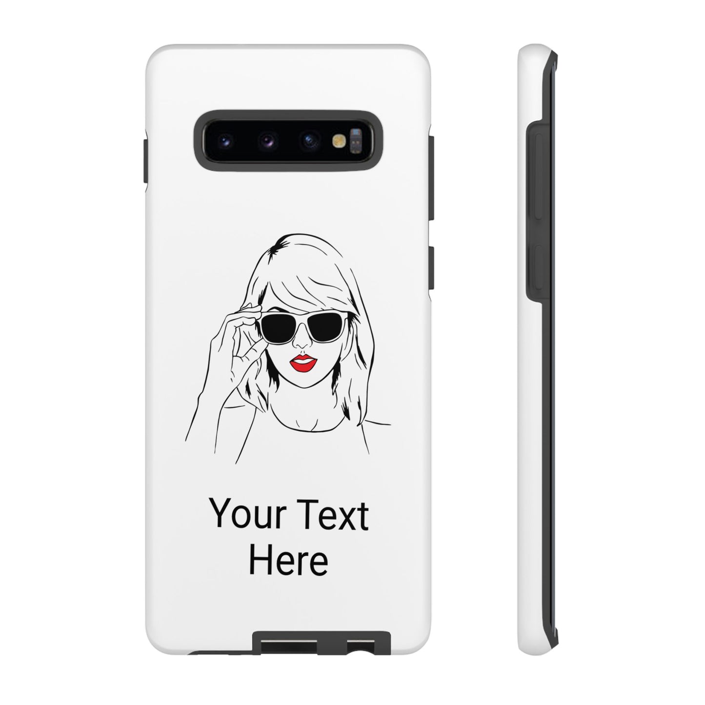 TAYLOR with RED LIPS - OLDER Model Phone Cases (CAN PERSONALIZE) - Tammy & Friends Travel