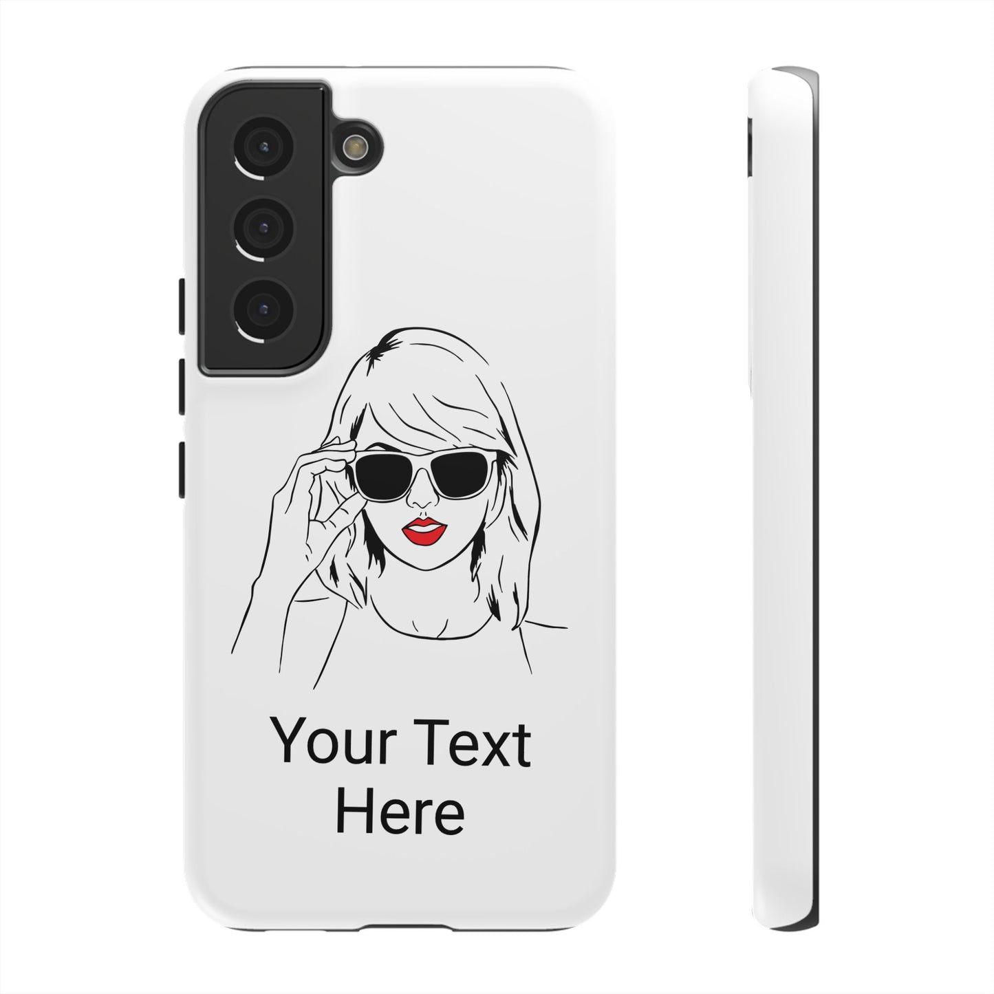 TAYLOR with RED LIPS - OLDER Model Phone Cases (CAN PERSONALIZE) - Tammy & Friends Travel