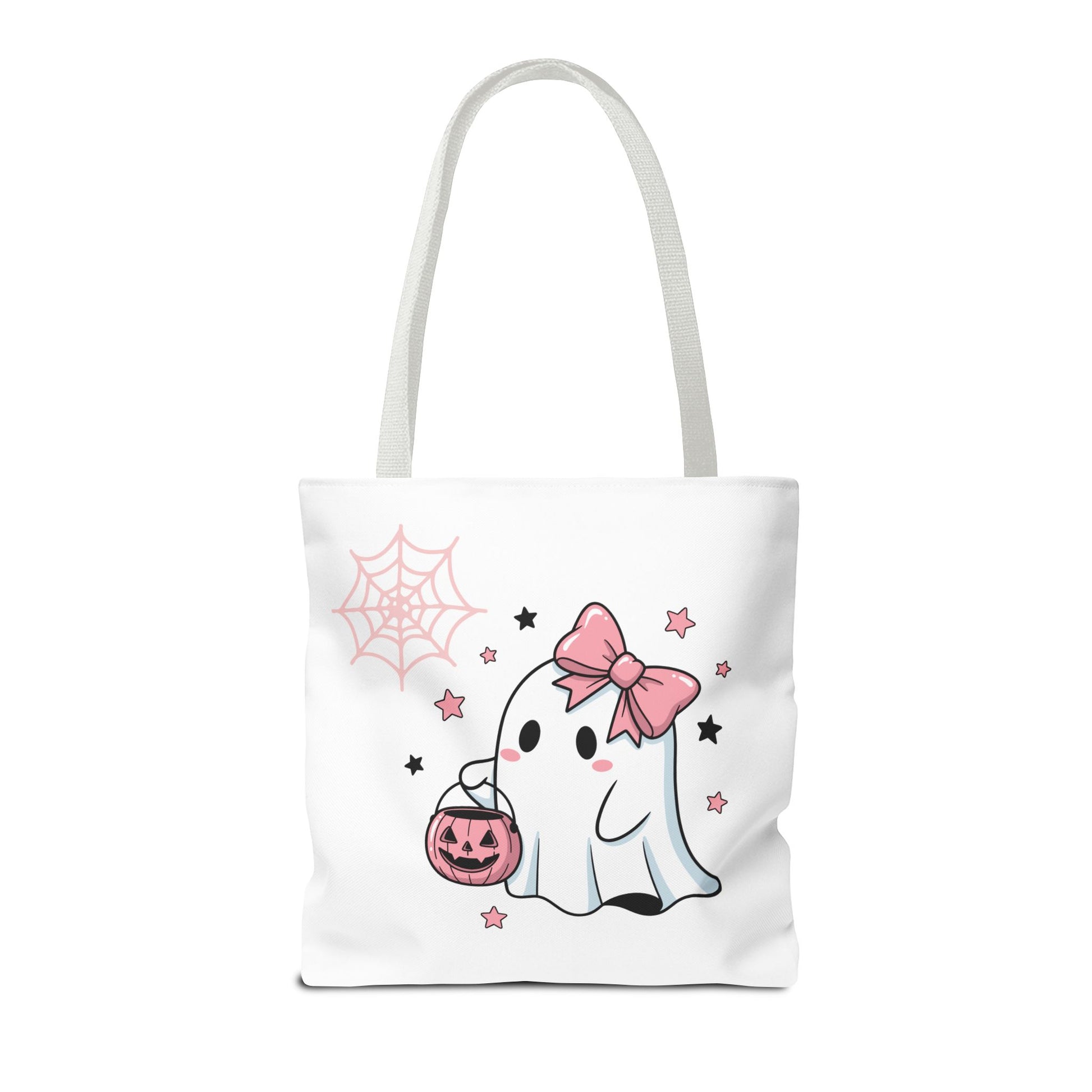 HALLOWEEN GHOST with BOOK - Tote Bag. (CAN PERSONALIZE) - Tammy & Friends Travel