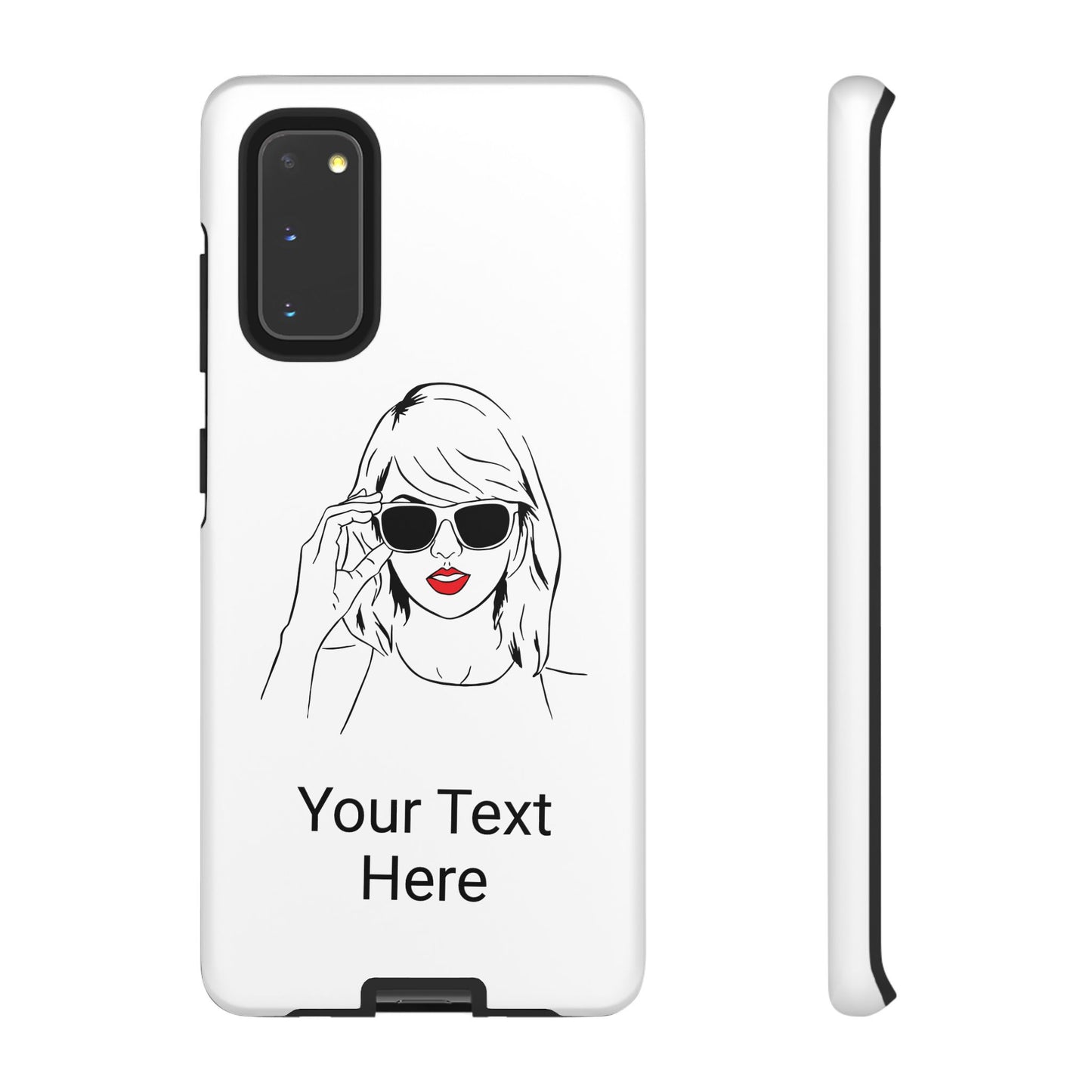 TAYLOR with RED LIPS - OLDER Model Phone Cases (CAN PERSONALIZE) - Tammy & Friends Travel