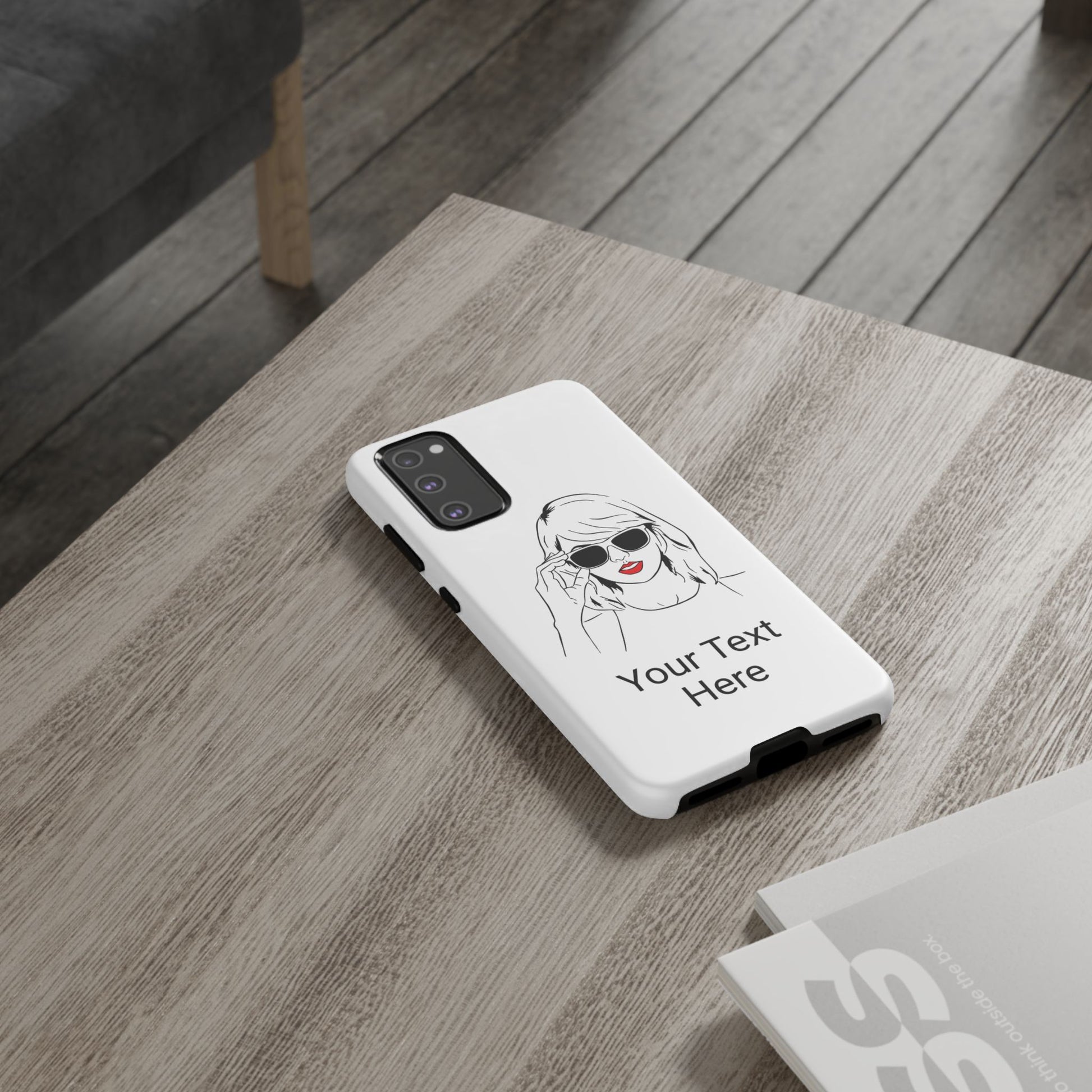 TAYLOR with RED LIPS - OLDER Model Phone Cases (CAN PERSONALIZE) - Tammy & Friends Travel