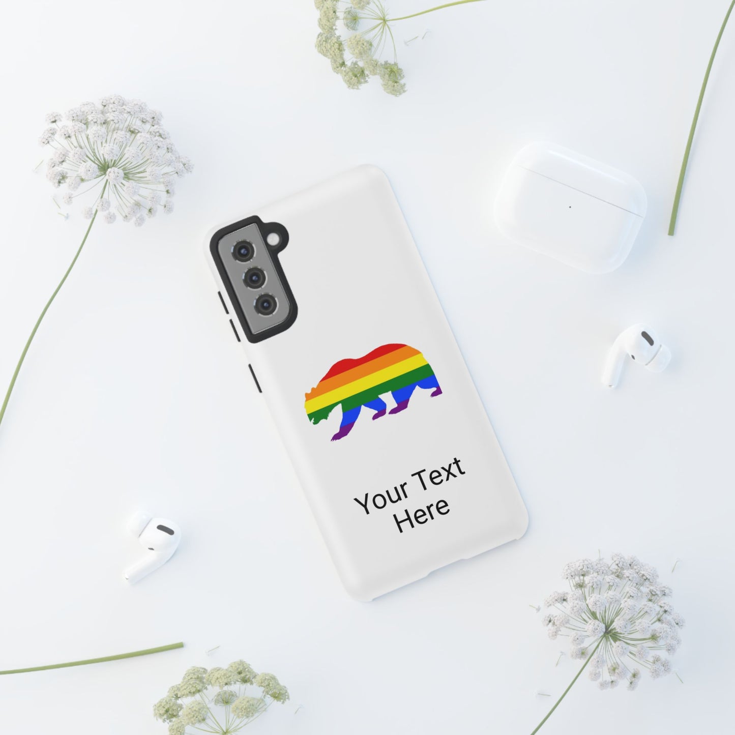PRIDE BEAR Personalized Older Model Phone Cases - Tammy & Friends Travel