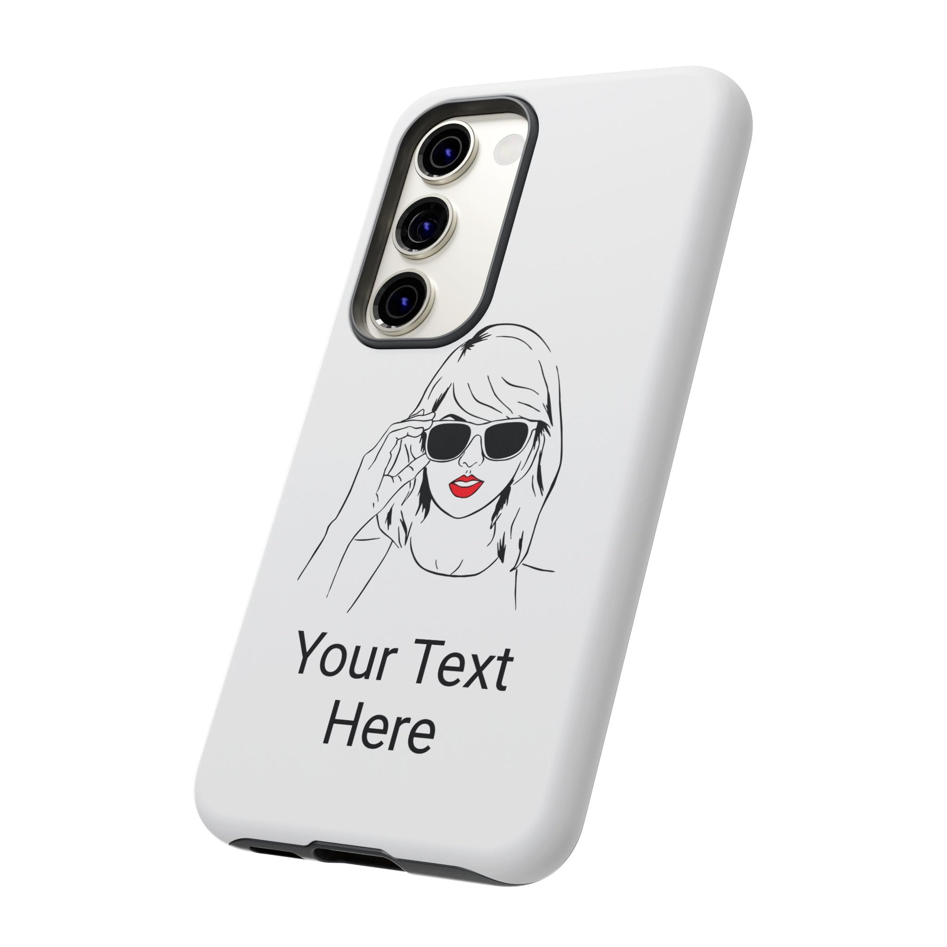 TAYLOR with RED LIPS - NEWER Phone Cases (CAN PERSONALIZE) - Tammy & Friends Travel