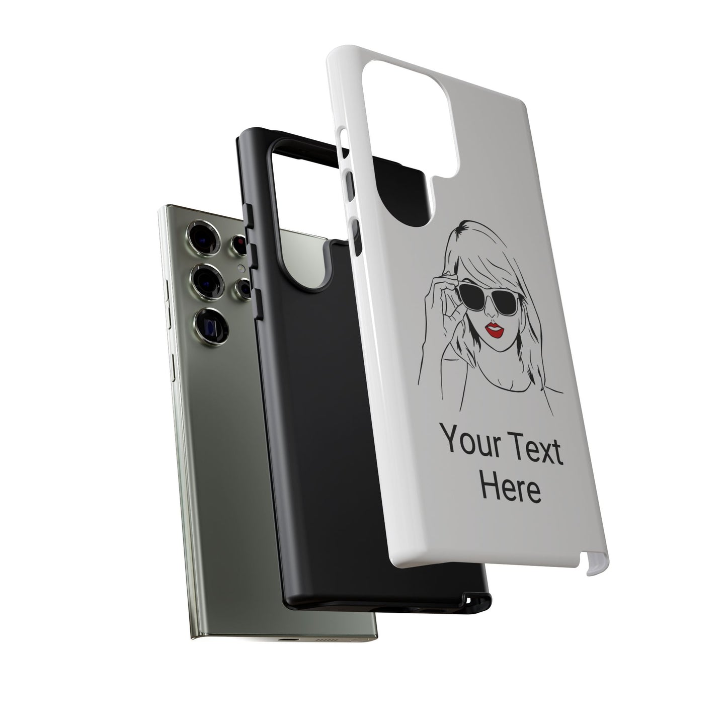 TAYLOR with RED LIPS - NEWER Phone Cases (CAN PERSONALIZE) - Tammy & Friends Travel
