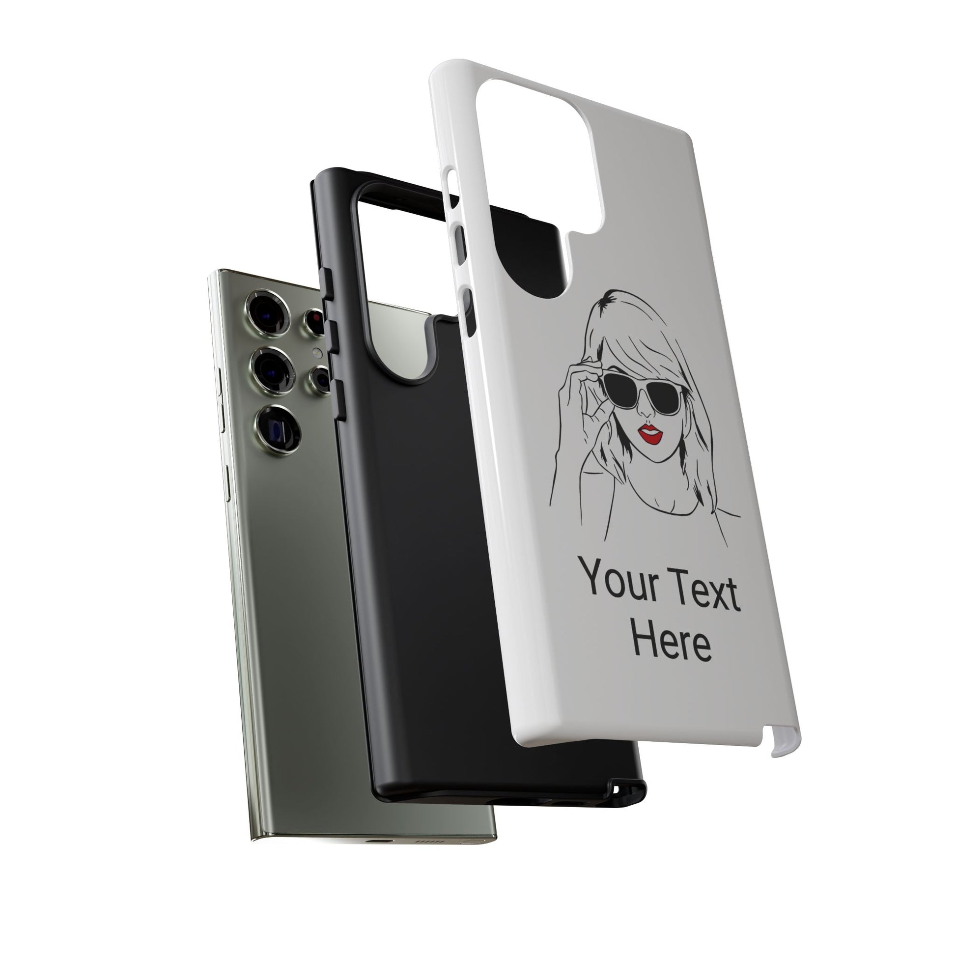 TAYLOR with RED LIPS - NEWER Phone Cases (CAN PERSONALIZE) - Tammy & Friends Travel