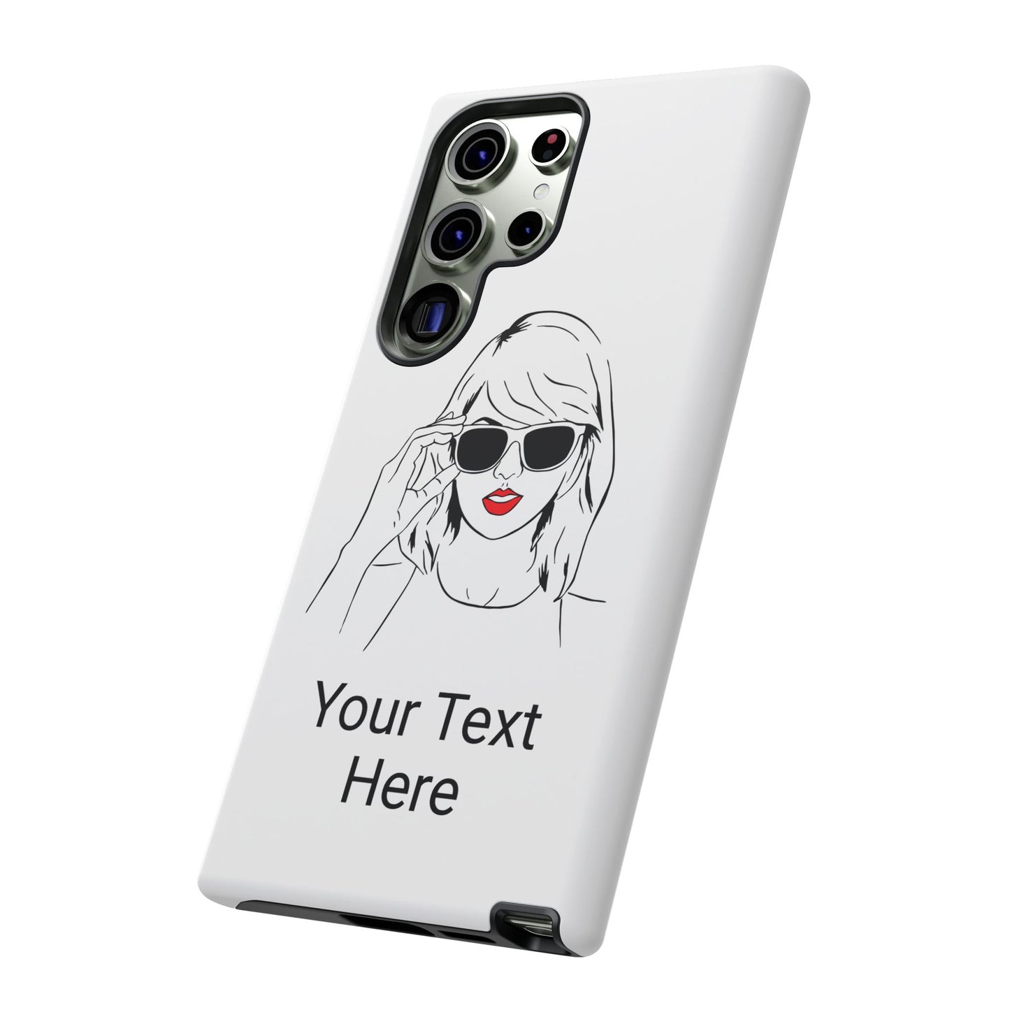 TAYLOR with RED LIPS - OLDER Model Phone Cases (CAN PERSONALIZE) - Tammy & Friends Travel