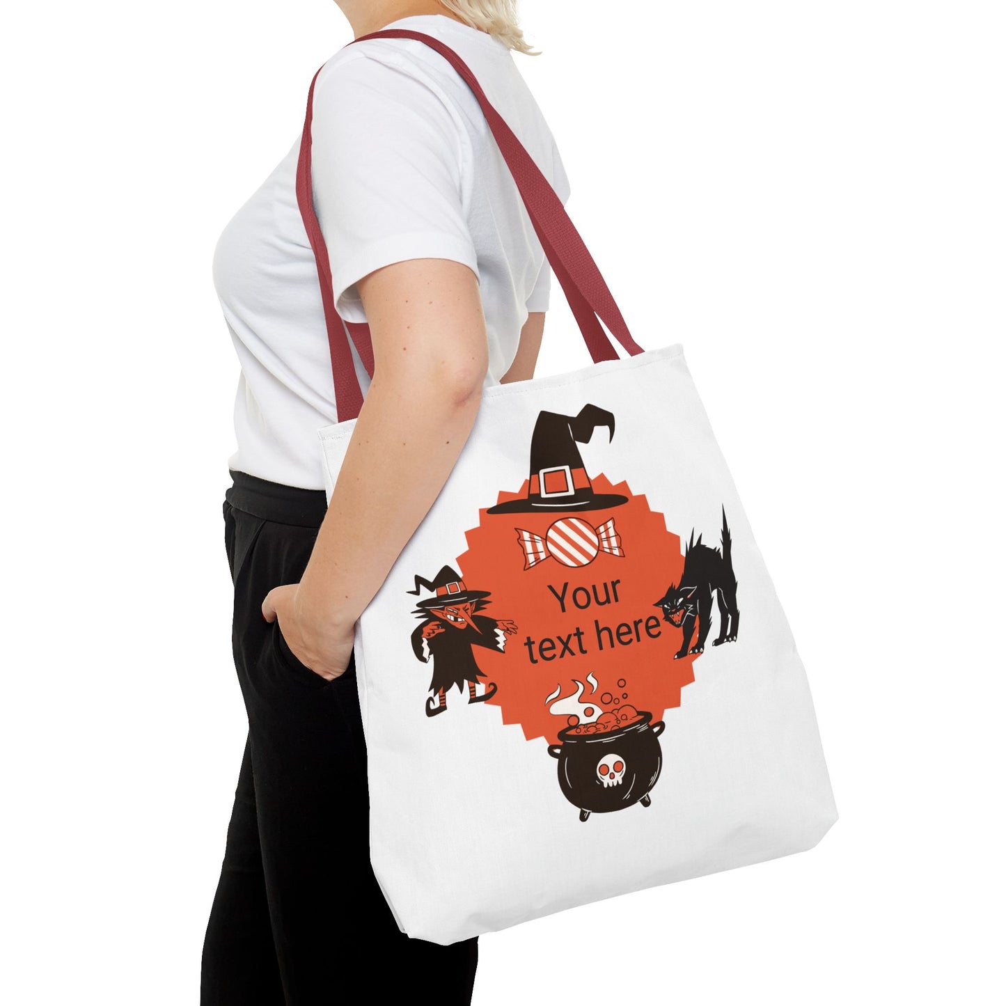 HALLOWEEN TRICK OR TREAT - Tote Bag. (CAN PERSONALIZE) - Tammy & Friends Travel