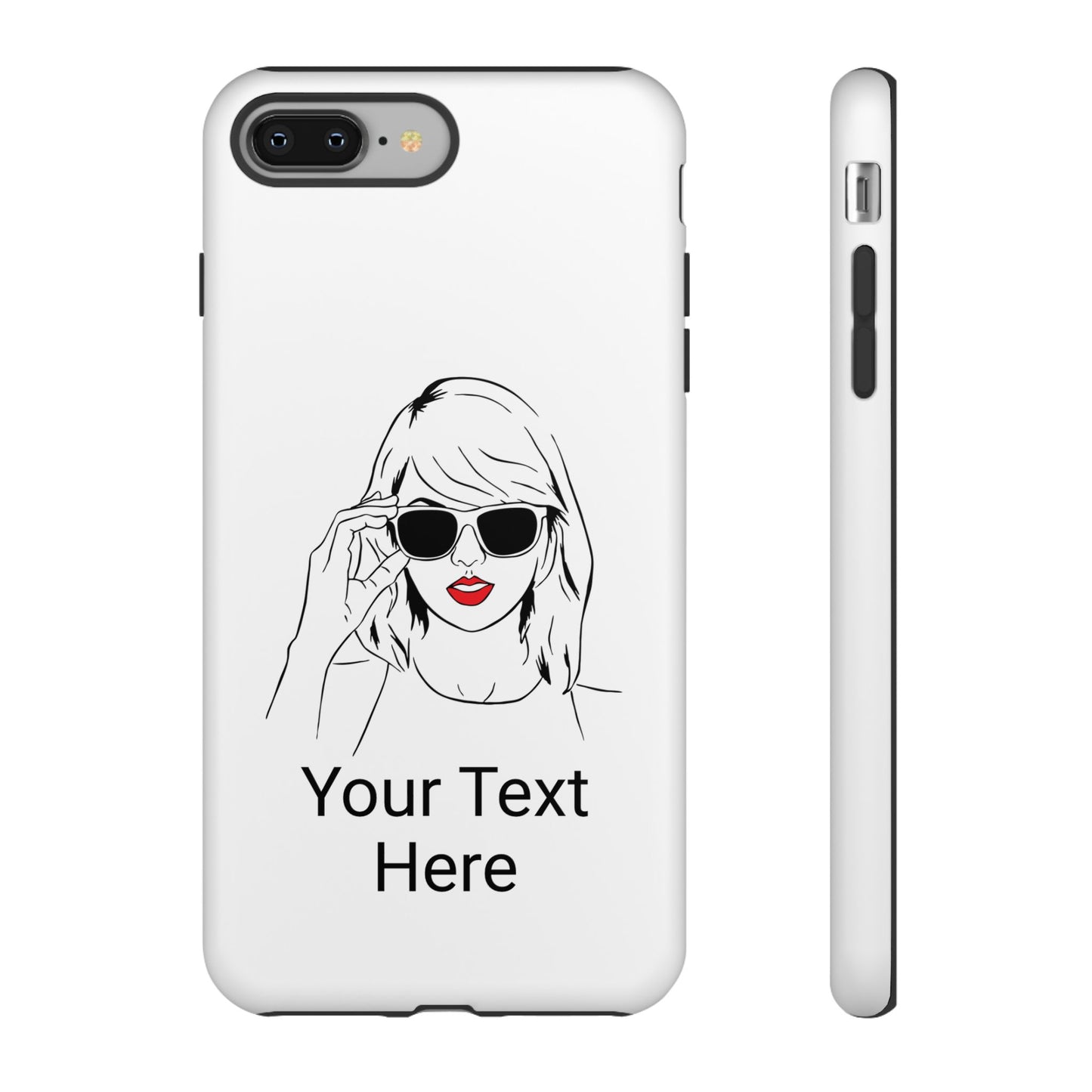 TAYLOR with RED LIPS - NEWER Phone Cases (CAN PERSONALIZE) - Tammy & Friends Travel