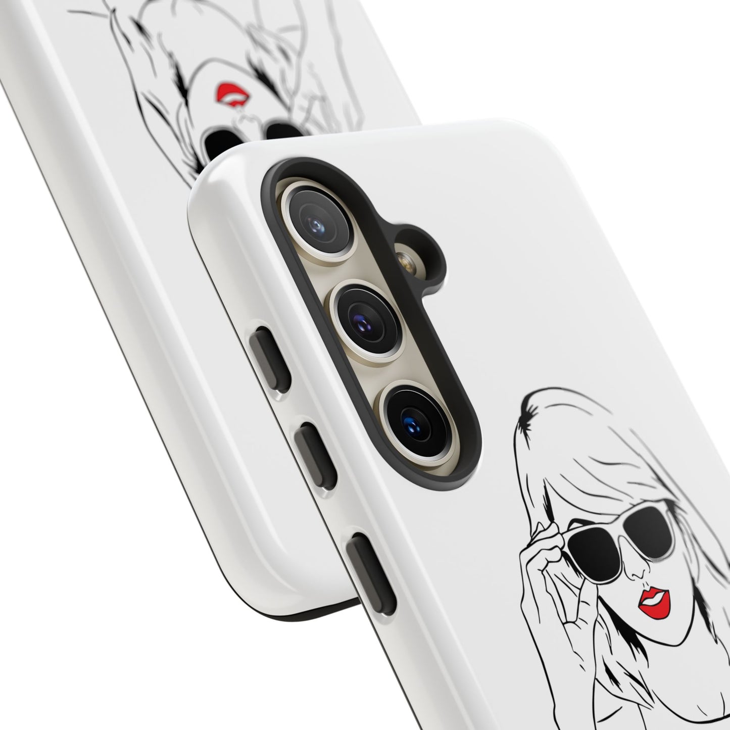 TAYLOR with RED LIPS - OLDER Model Phone Cases (CAN PERSONALIZE) - Tammy & Friends Travel