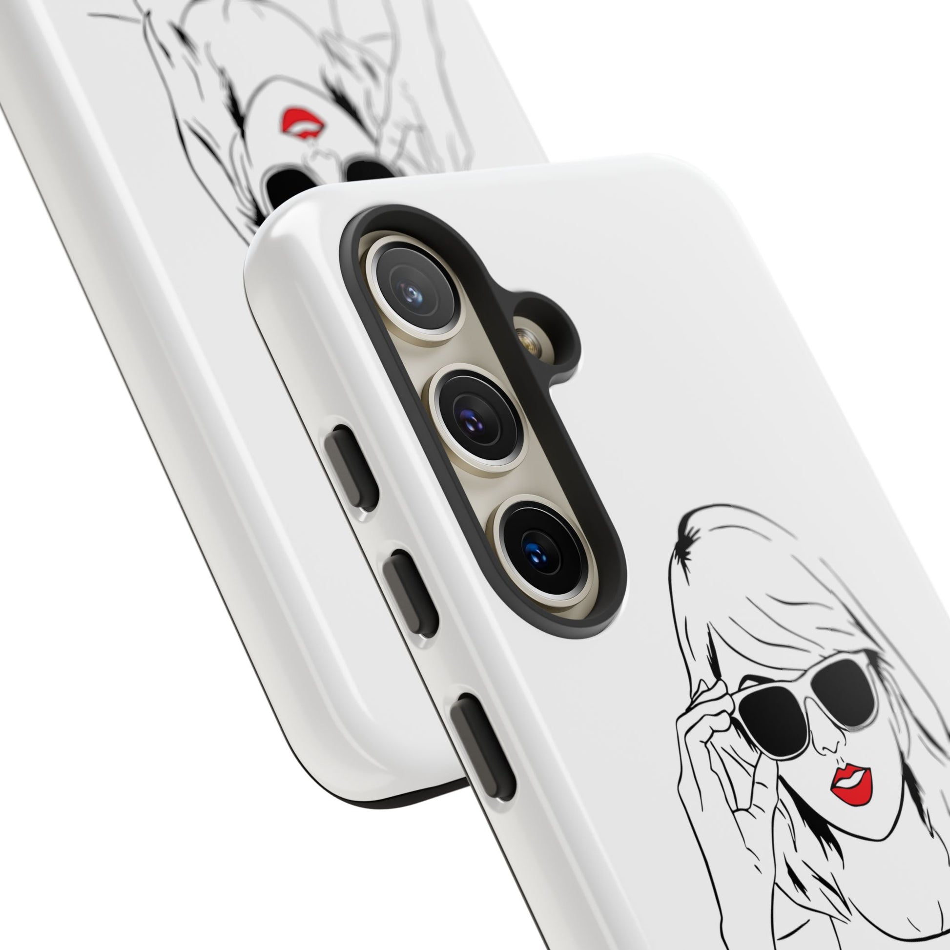 TAYLOR with RED LIPS - OLDER Model Phone Cases (CAN PERSONALIZE) - Tammy & Friends Travel