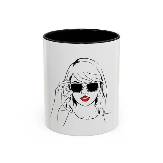 TAYLOR with Red Lips - Mug 11oz & 15oz with Vibrant Colors (NOT PERSONALIZED) - Tammy & Friends Travel