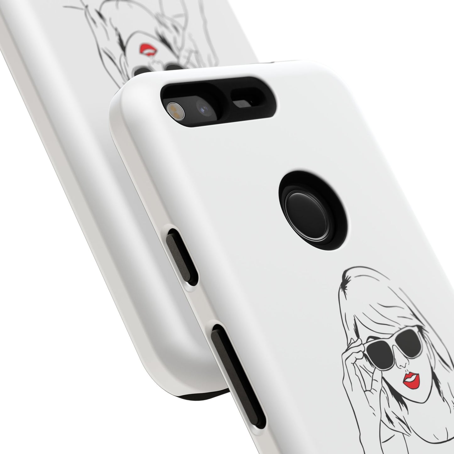 TAYLOR with RED LIPS - OLDER Model Phone Cases (CAN PERSONALIZE) - Tammy & Friends Travel