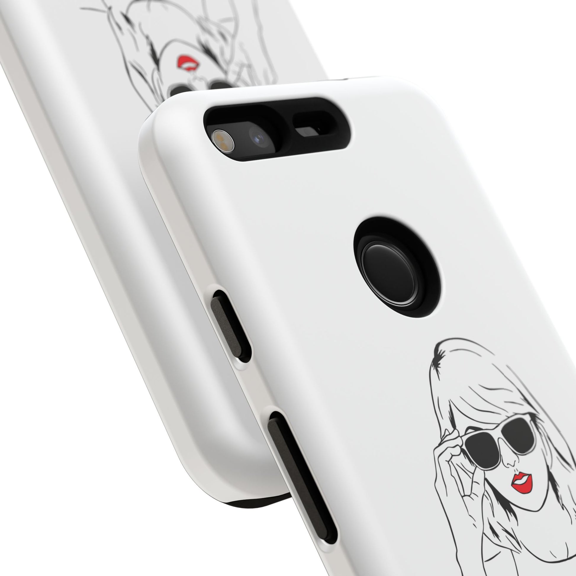 TAYLOR with RED LIPS - OLDER Model Phone Cases (CAN PERSONALIZE) - Tammy & Friends Travel