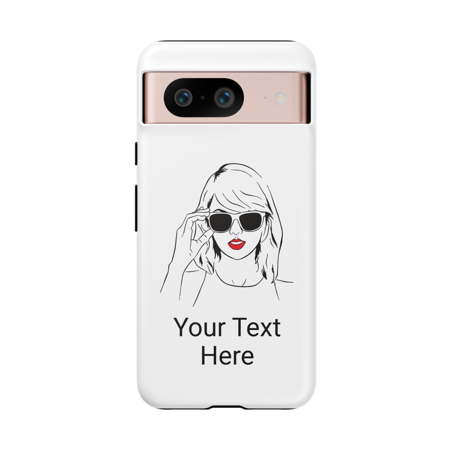 TAYLOR with RED LIPS - NEWER Phone Cases (CAN PERSONALIZE) - Tammy & Friends Travel