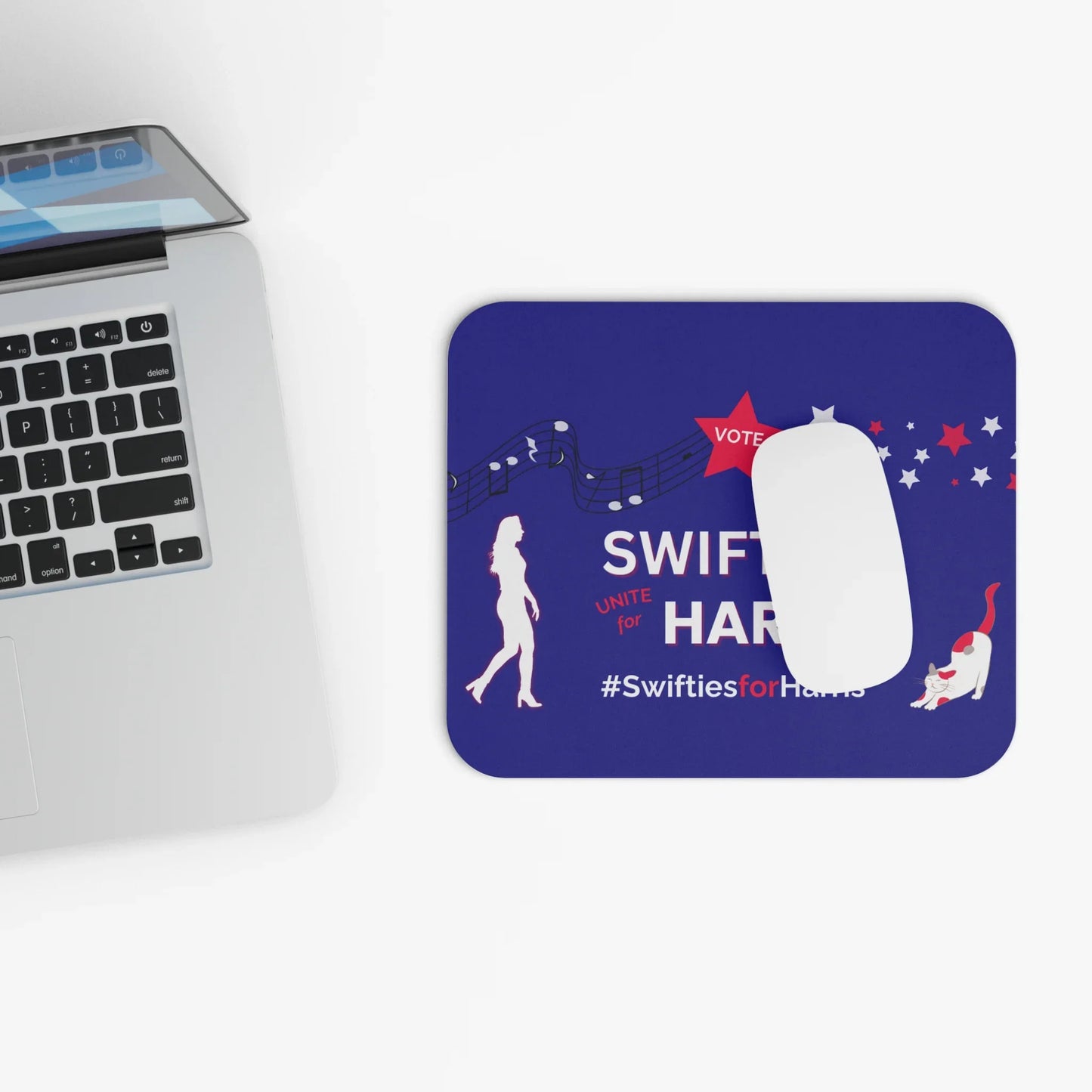 SWIFTIES FOR HARRIS - Mouse Pad - Voter's Gift | Desk Accessory | Political Mousepad - Tammy & Friends Travel