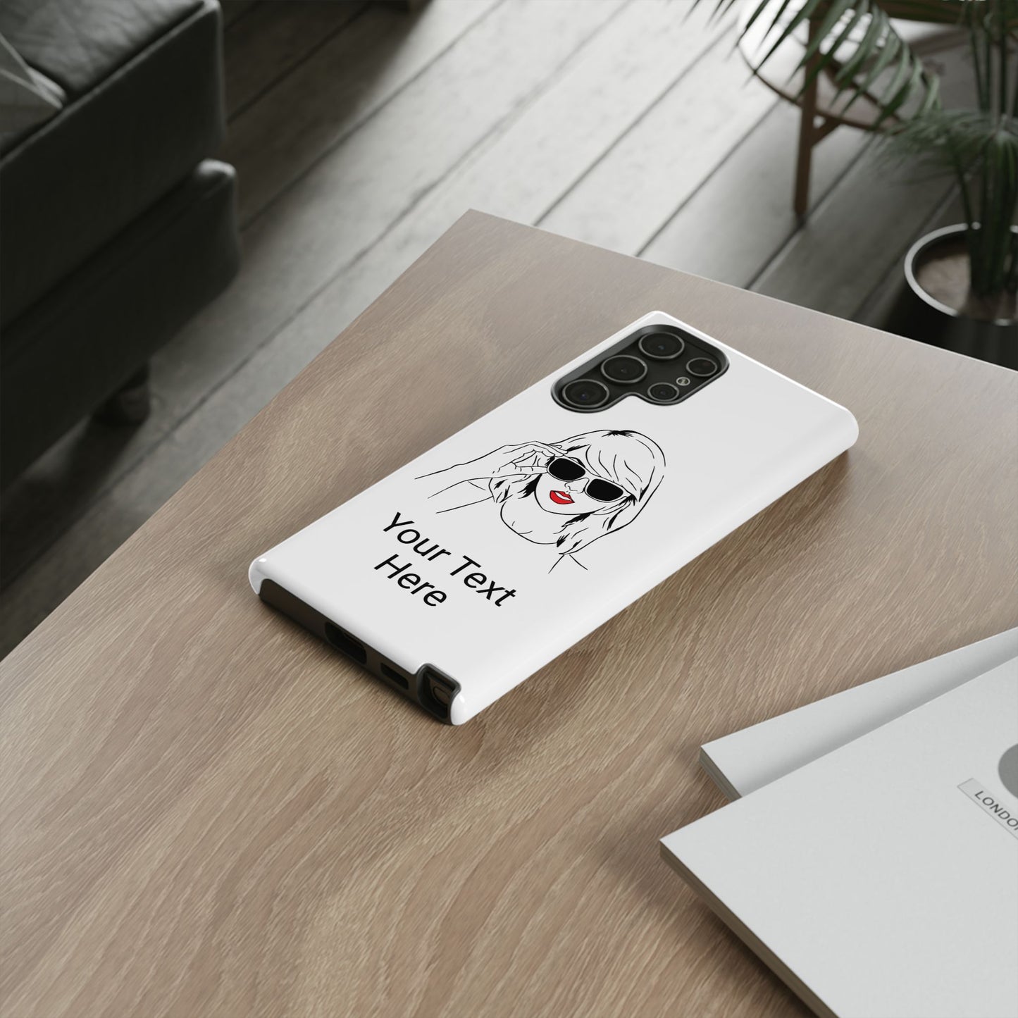 TAYLOR with RED LIPS - OLDER Model Phone Cases (CAN PERSONALIZE) - Tammy & Friends Travel