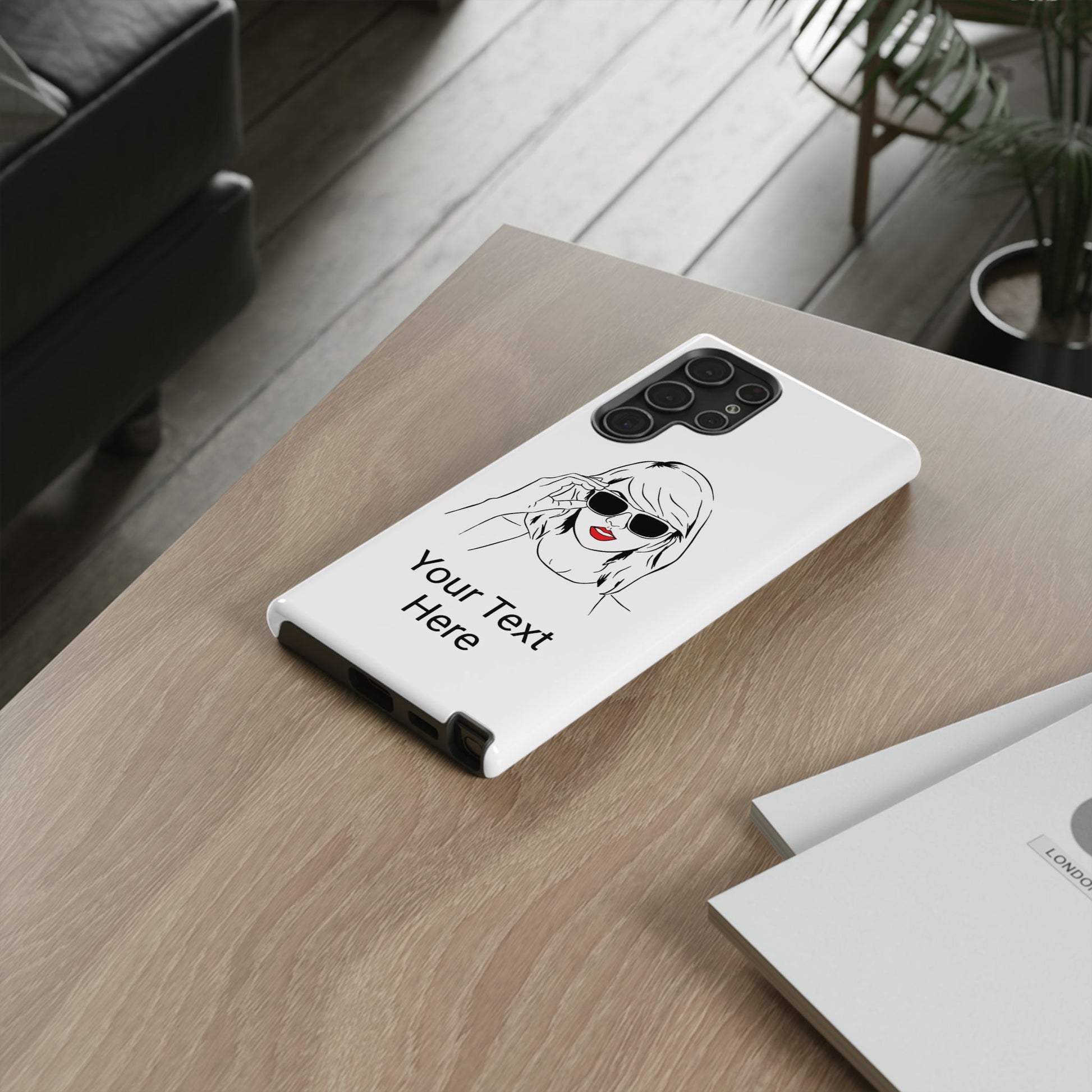 TAYLOR with RED LIPS - OLDER Model Phone Cases (CAN PERSONALIZE) - Tammy & Friends Travel
