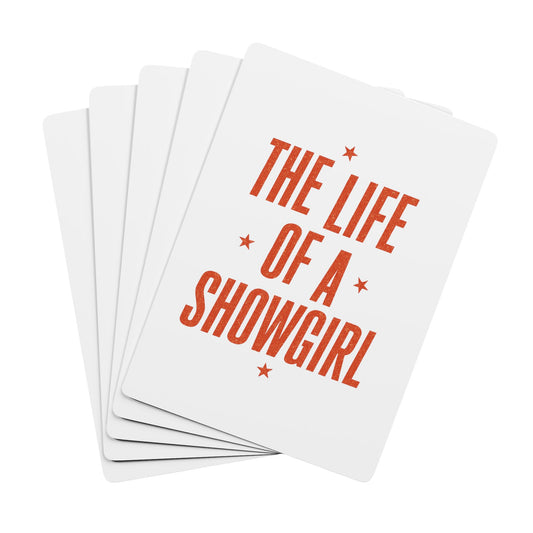 TAYLOR THE LIFE A SHOWGIRL - Playing Cards (NOT PERSONALIZED) - Tammy & Friends Travel