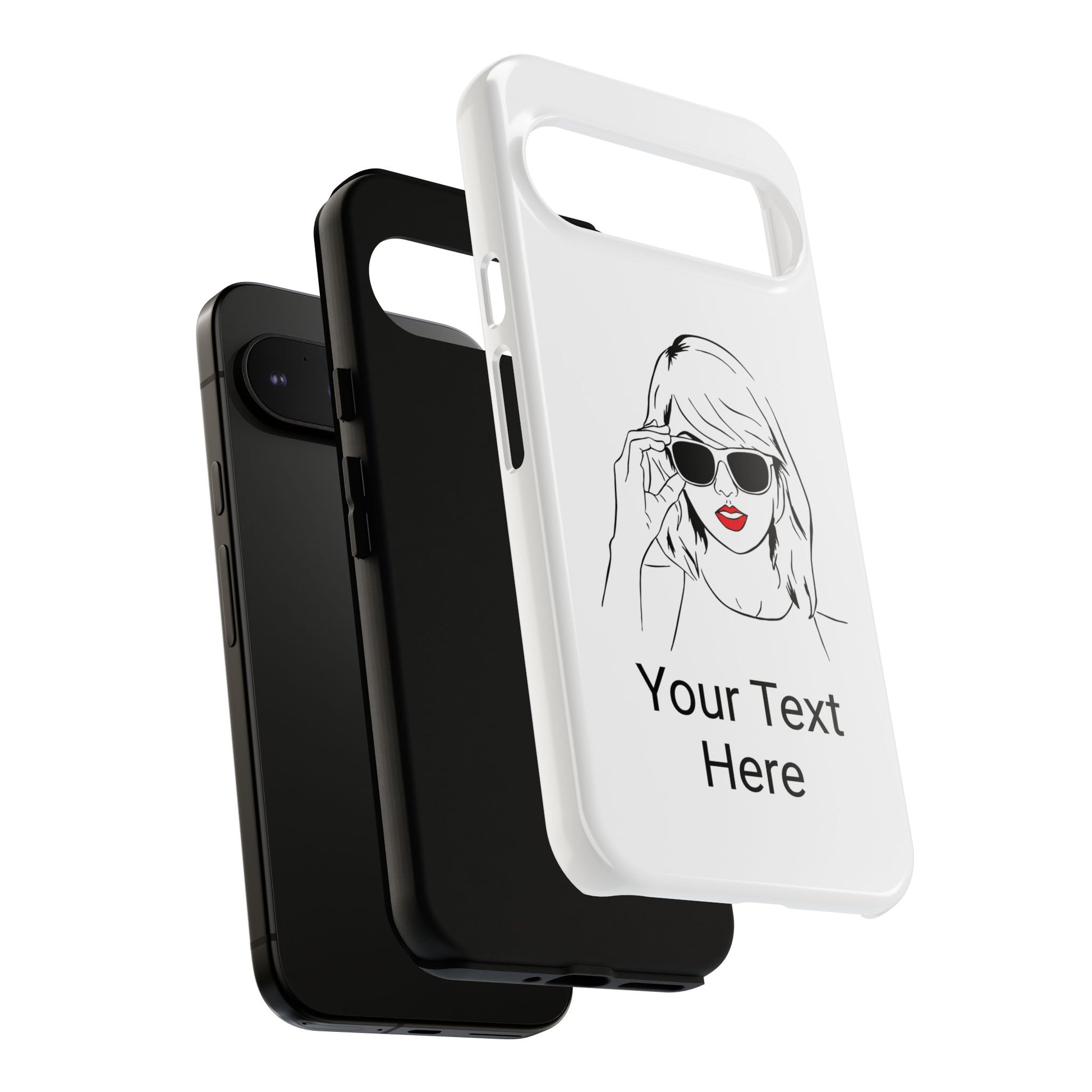 TAYLOR with RED LIPS - NEWER Phone Cases (CAN PERSONALIZE) - Tammy & Friends Travel