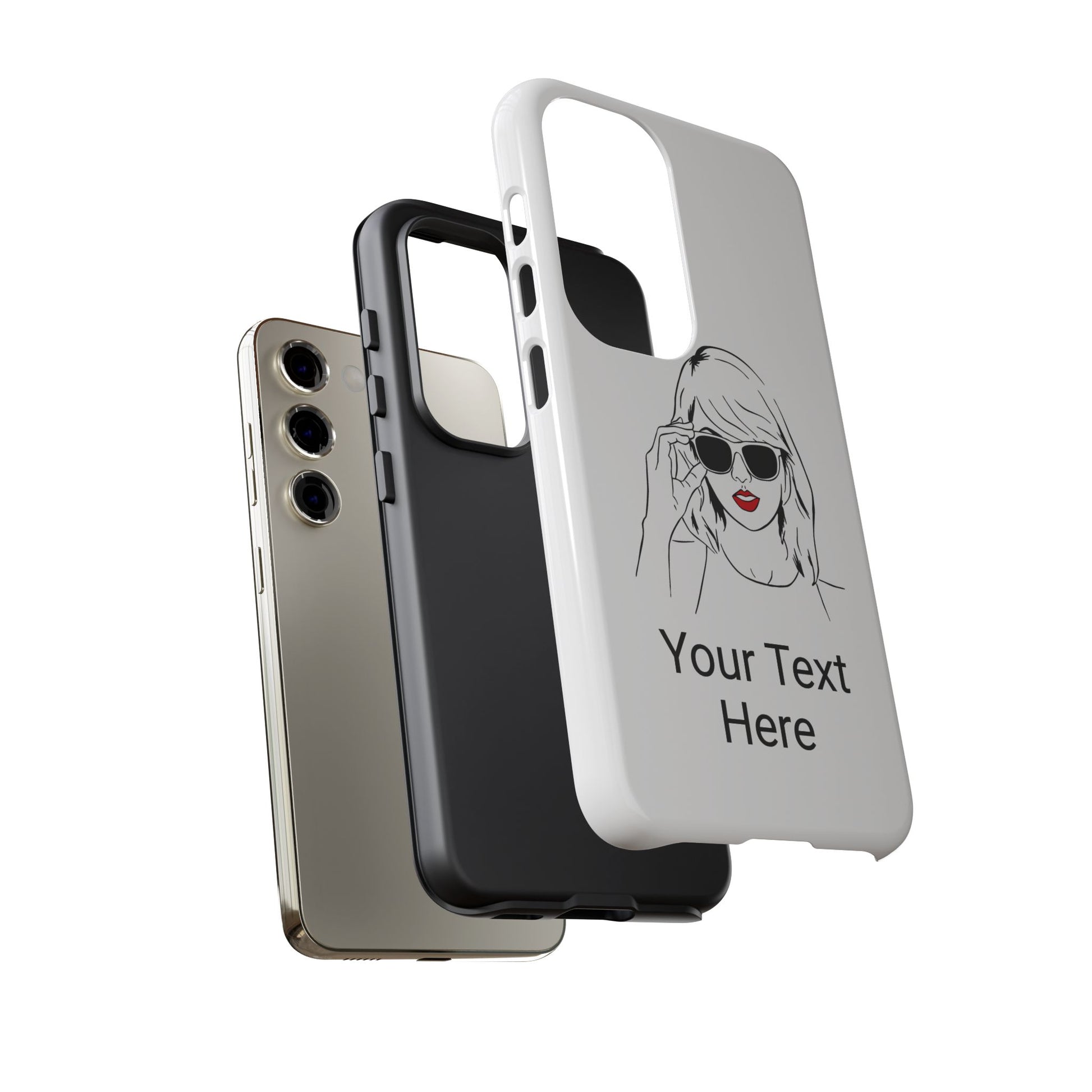 TAYLOR with RED LIPS - NEWER Phone Cases (CAN PERSONALIZE) - Tammy & Friends Travel
