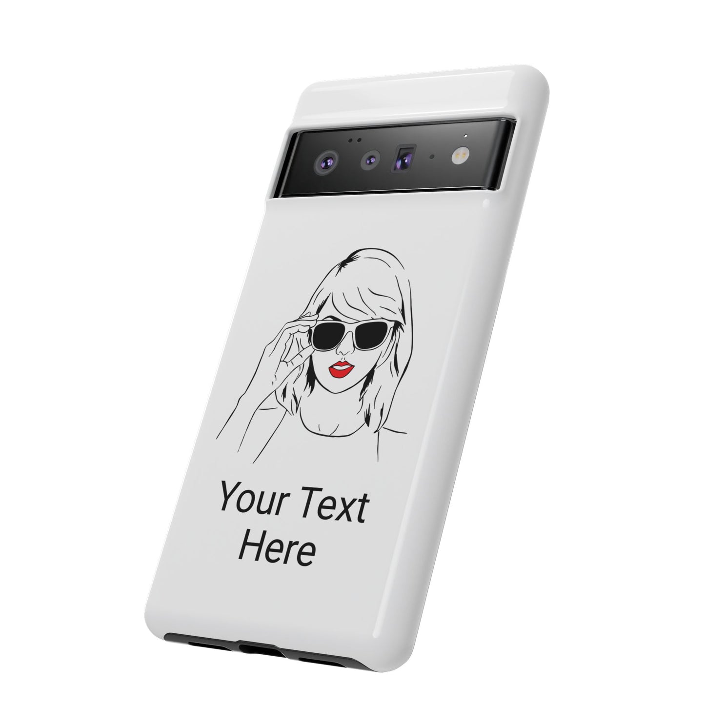 TAYLOR with RED LIPS - NEWER Phone Cases (CAN PERSONALIZE) - Tammy & Friends Travel