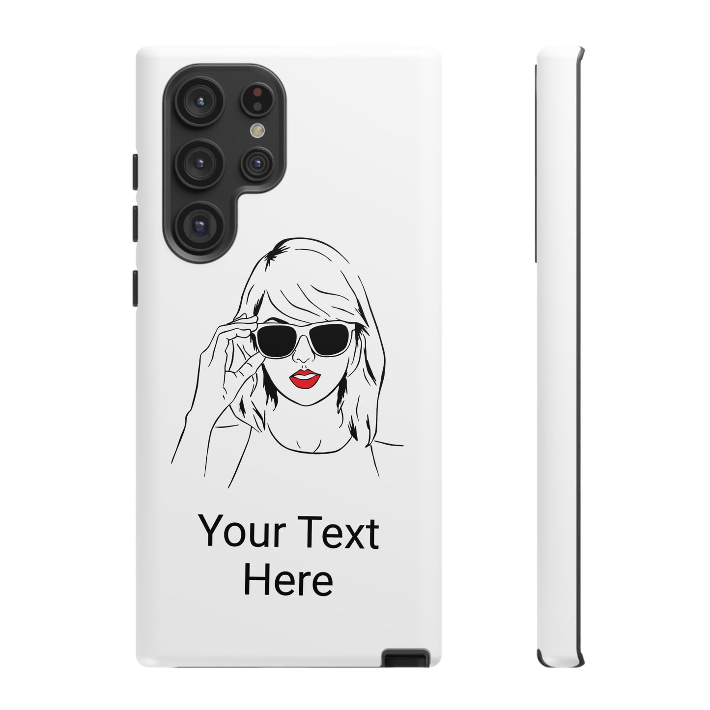 TAYLOR with RED LIPS - OLDER Model Phone Cases (CAN PERSONALIZE) - Tammy & Friends Travel