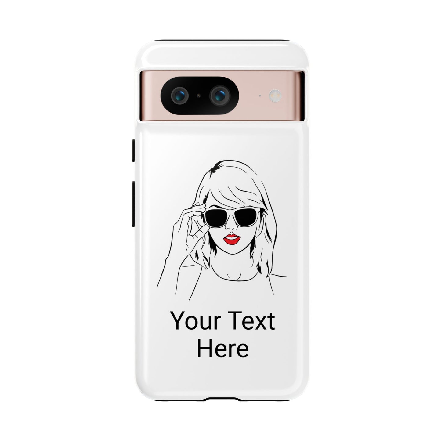 TAYLOR with RED LIPS - NEWER Phone Cases (CAN PERSONALIZE) - Tammy & Friends Travel