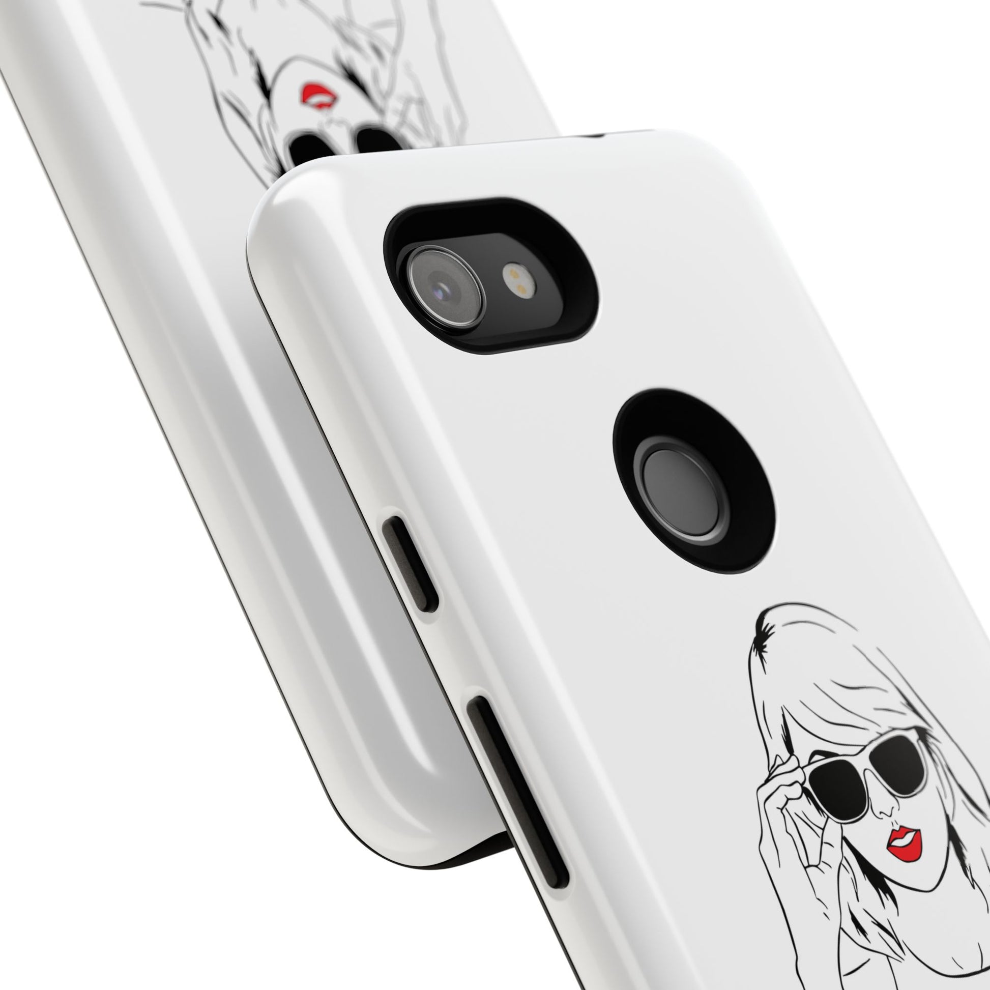 TAYLOR with RED LIPS - OLDER Model Phone Cases (CAN PERSONALIZE) - Tammy & Friends Travel