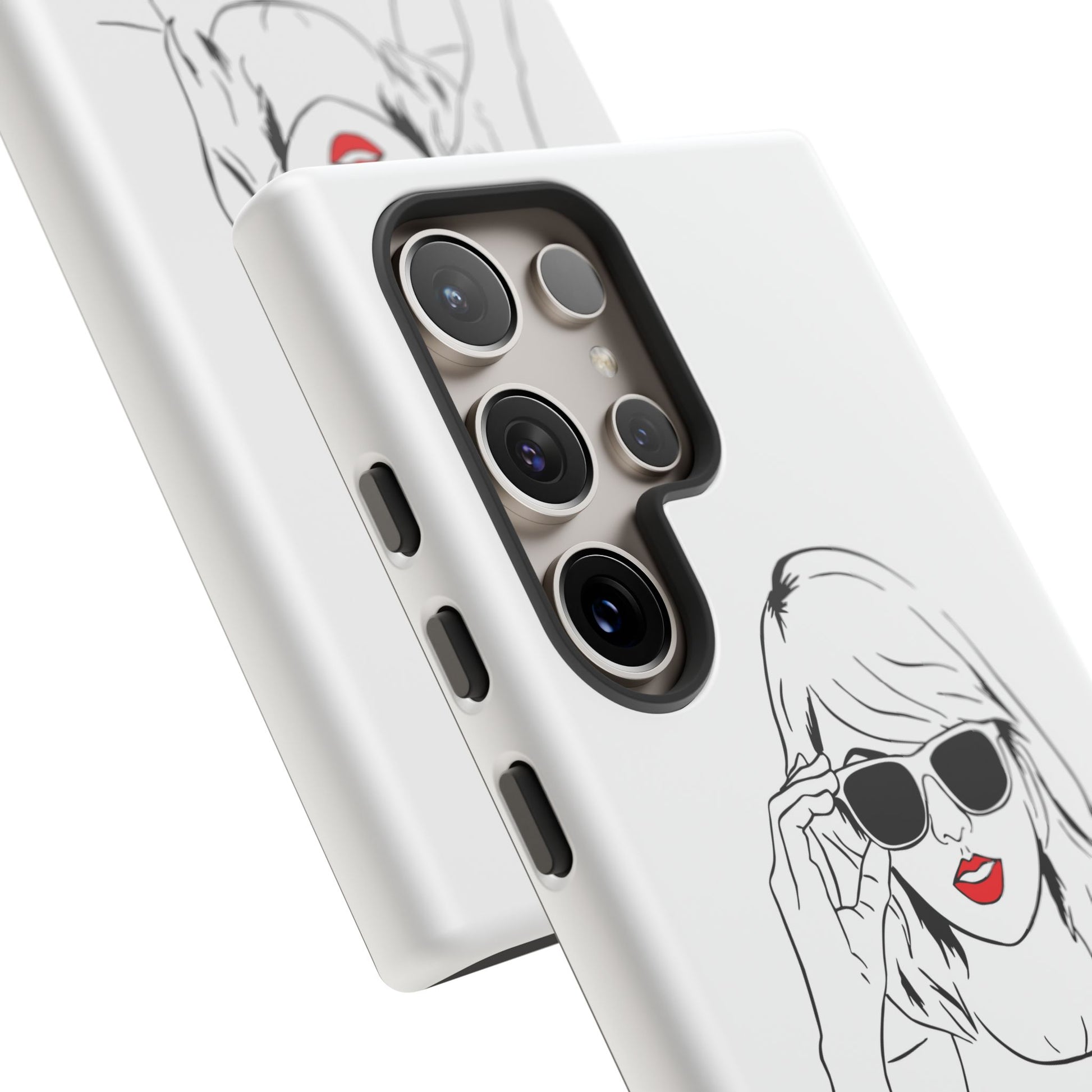 TAYLOR with RED LIPS - OLDER Model Phone Cases (CAN PERSONALIZE) - Tammy & Friends Travel
