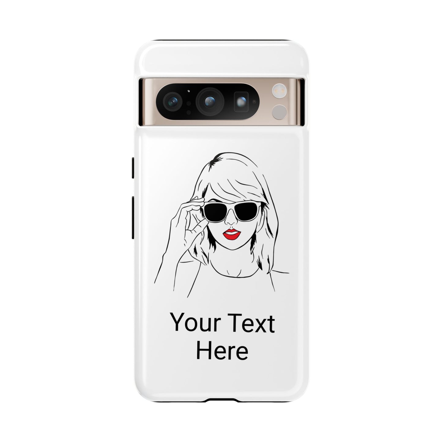 TAYLOR with RED LIPS - OLDER Model Phone Cases (CAN PERSONALIZE) - Tammy & Friends Travel